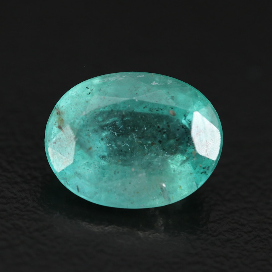 Loose 4.00 CT Oval Faceted Emerald