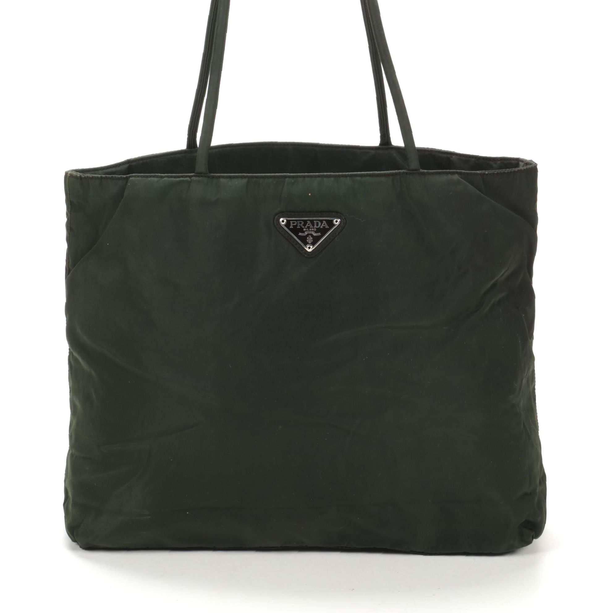 Prada Tote in Dark Green Tessuto Nylon