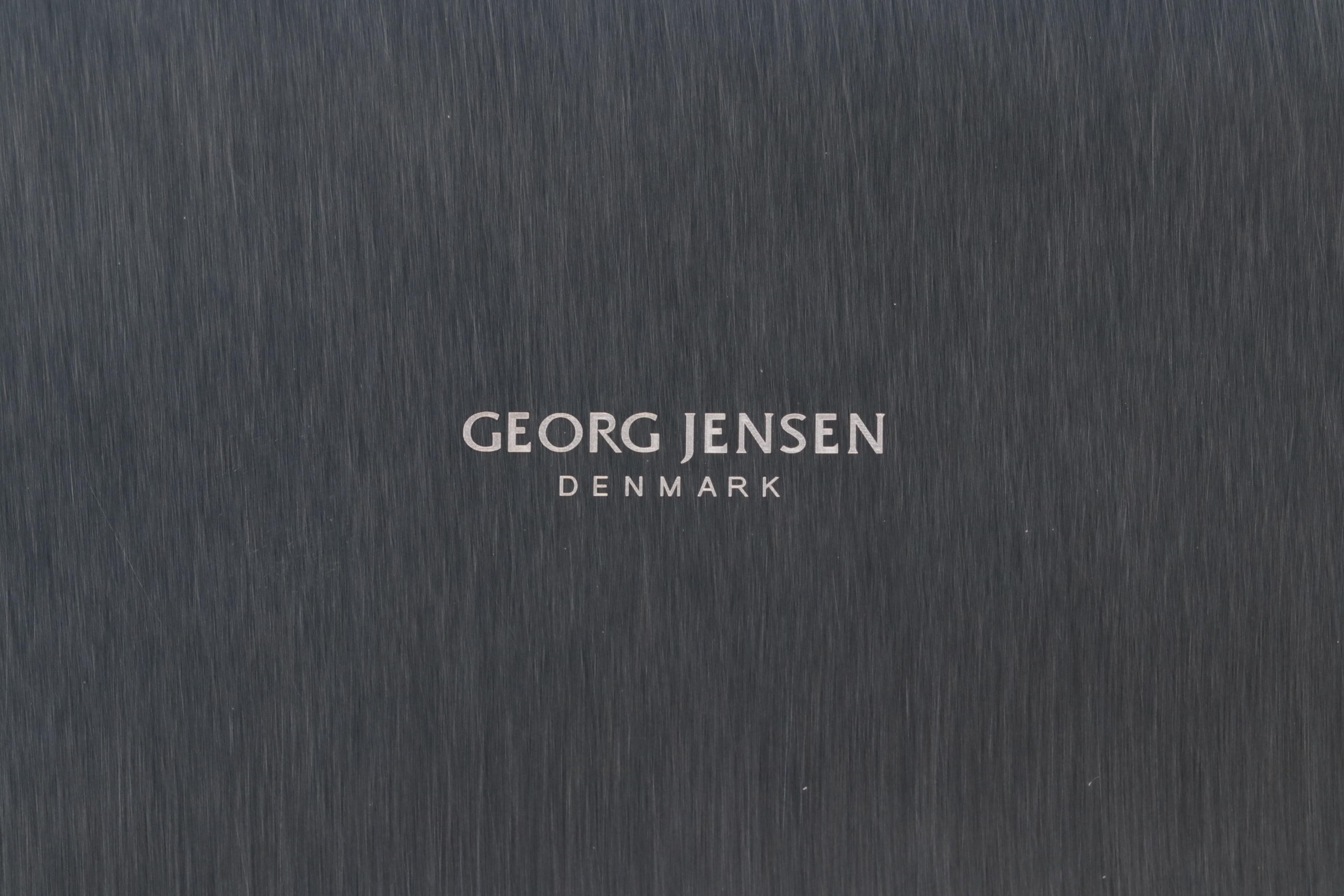 Georg Jensen "Urkiola" Candle Holders and Serving Bowls with "Duo" Salad Servers