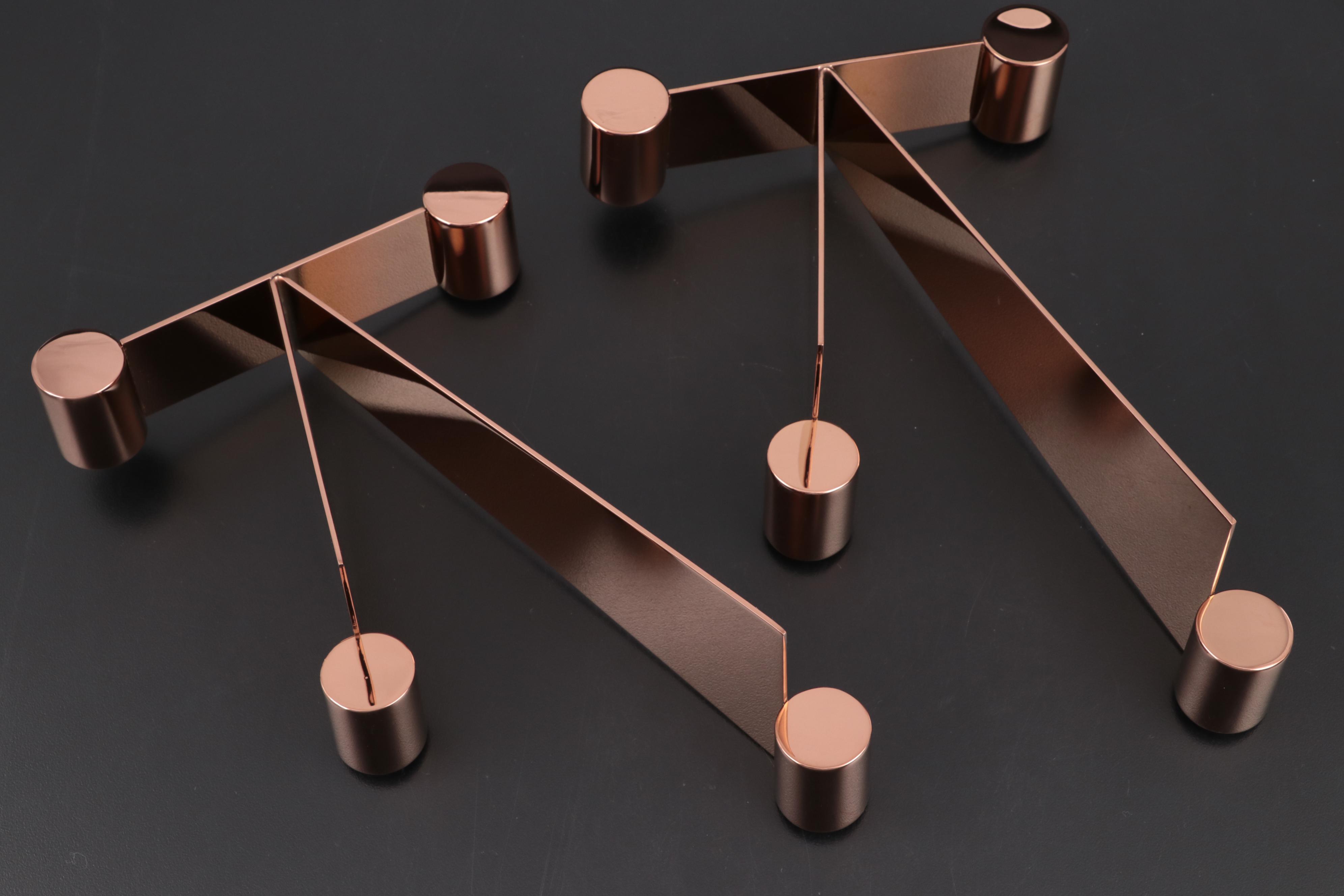 Georg Jensen "Urkiola" Candle Holders and Serving Bowls with "Duo" Salad Servers