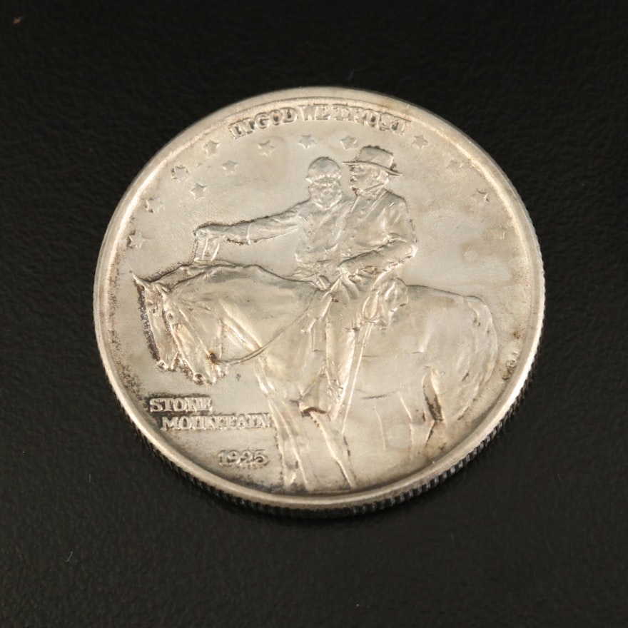 1925 Stone Mountain Commemorative Silver Half Dollar