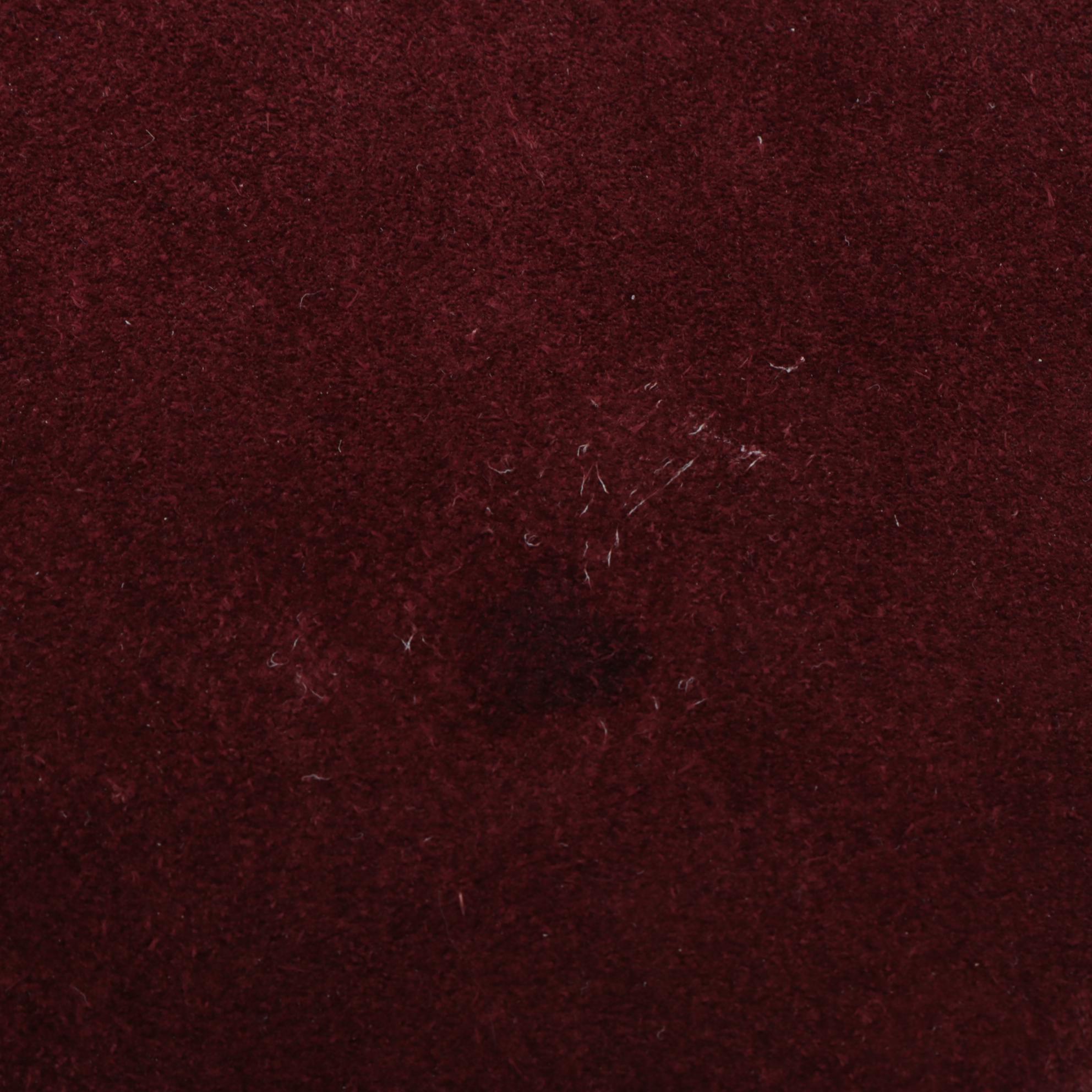 Cartier Paris Shoulder Bag in Burgundy Suede with Leather Trim