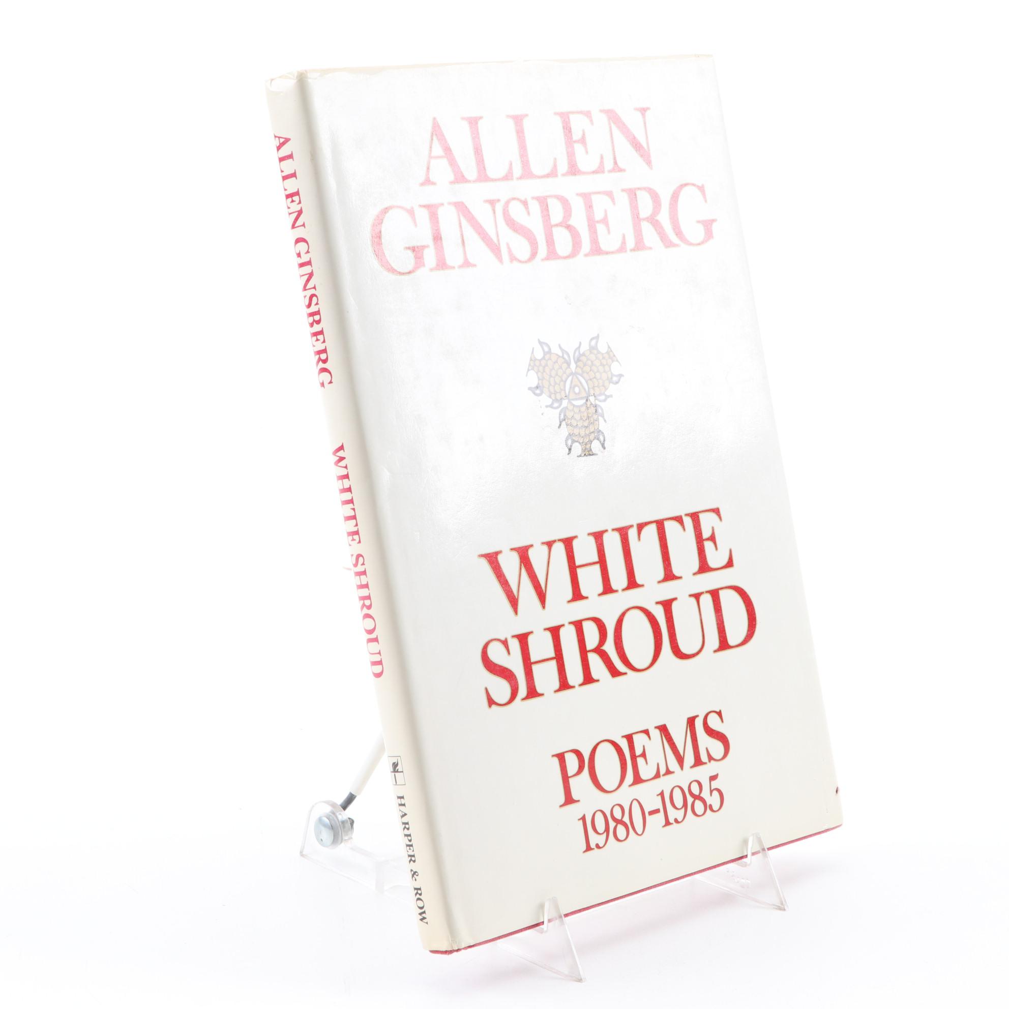First Edition "White Shroud: Poems 1980–1985" by Allen Ginsberg, 1986
