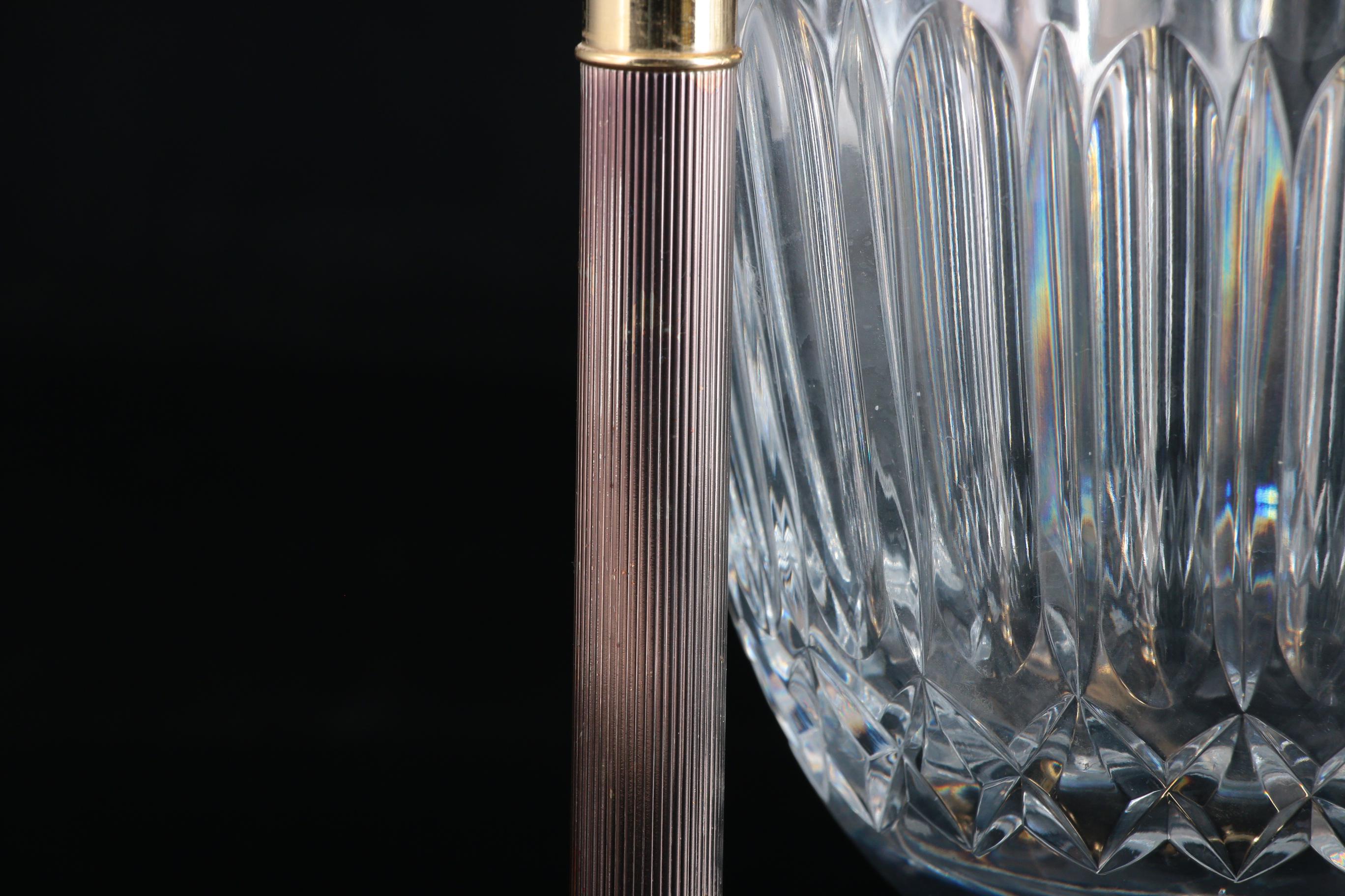 Design Guild Crystal Champagne Bucket with Metal Stand