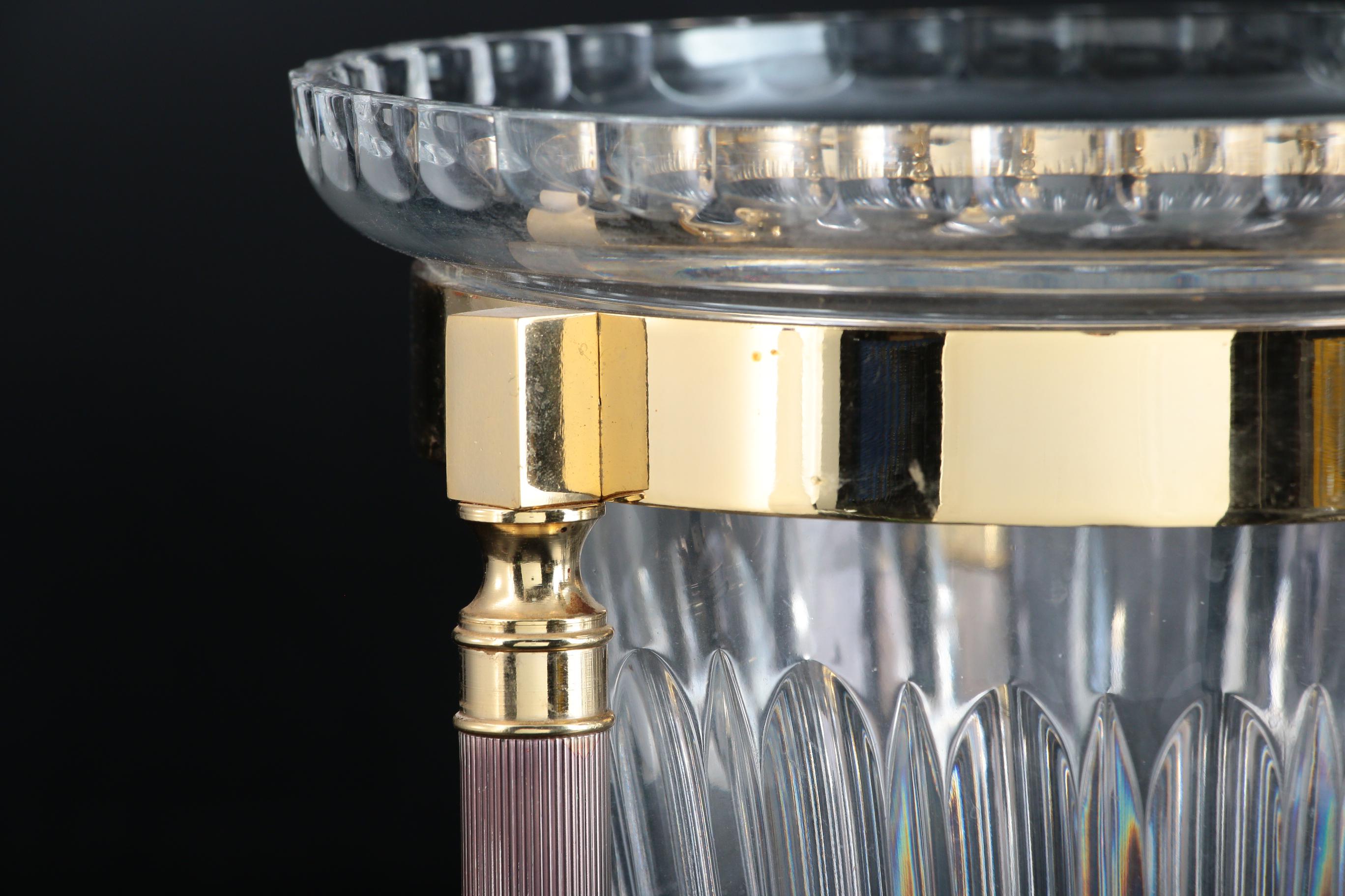 Design Guild Crystal Champagne Bucket with Metal Stand