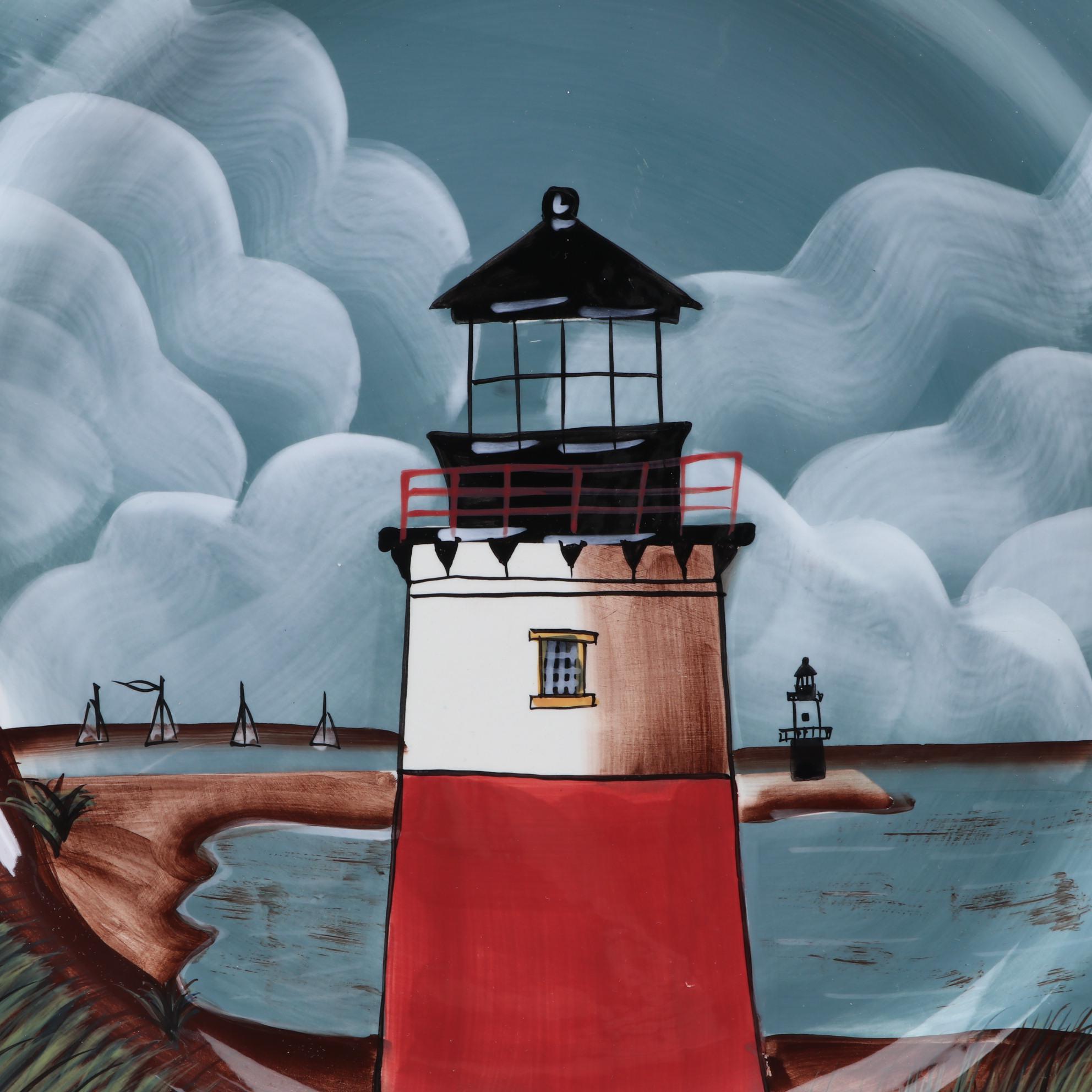 Sakura "By the Sea" Earthenware Platter Designed by David Carter Brown