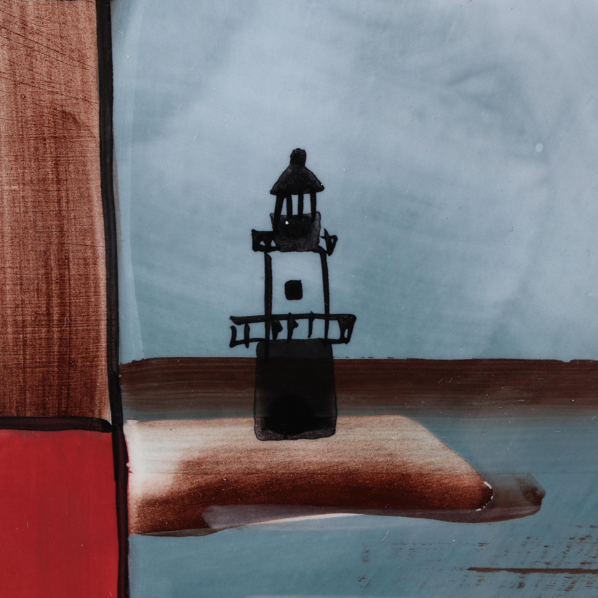 Sakura "By the Sea" Earthenware Platter Designed by David Carter Brown