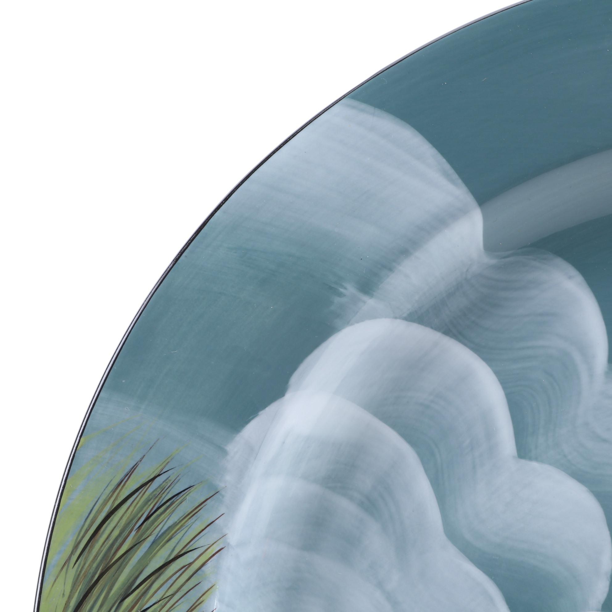 Sakura "By the Sea" Earthenware Platter Designed by David Carter Brown