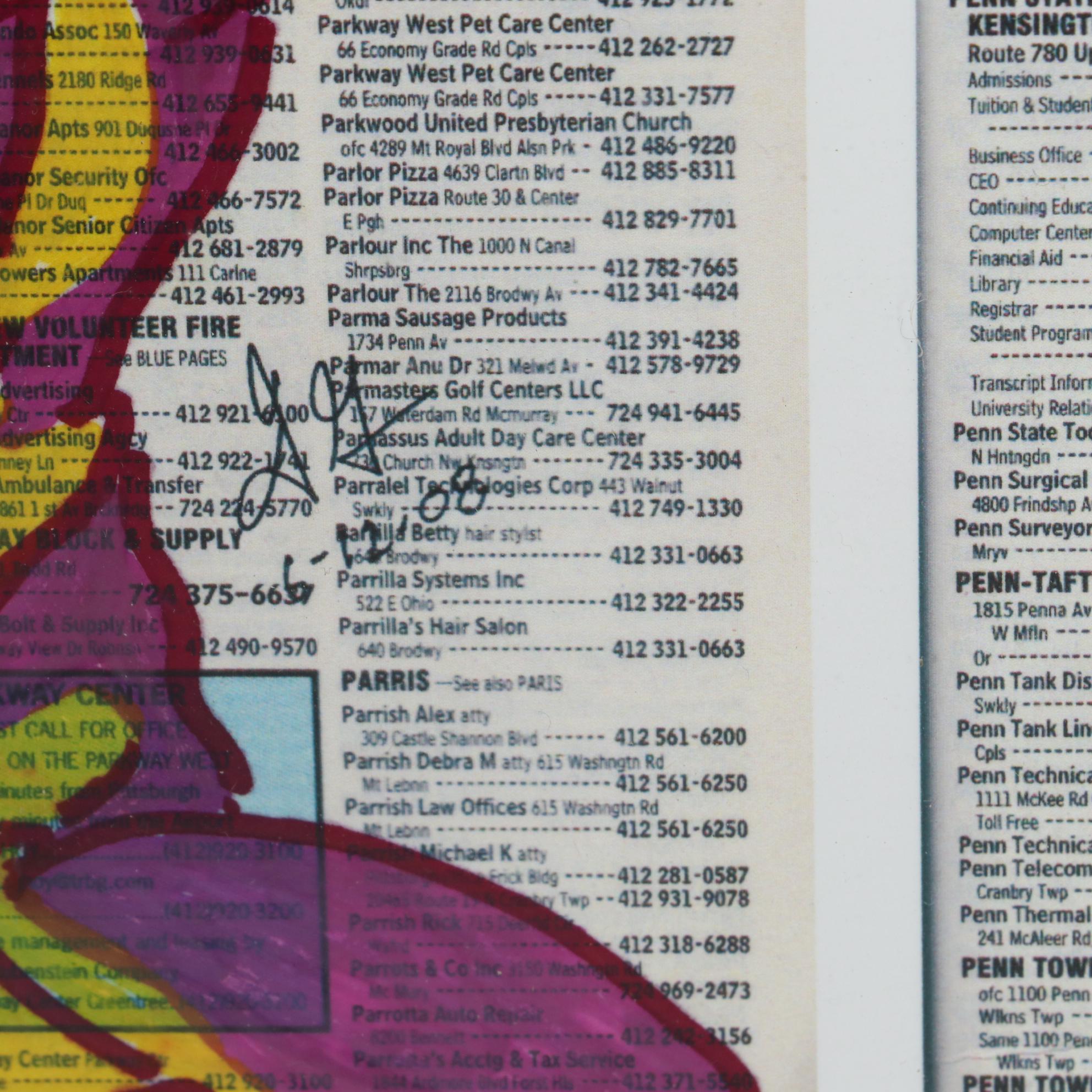 David Grim Marker Drawing of Nude Figural Studies, 2008