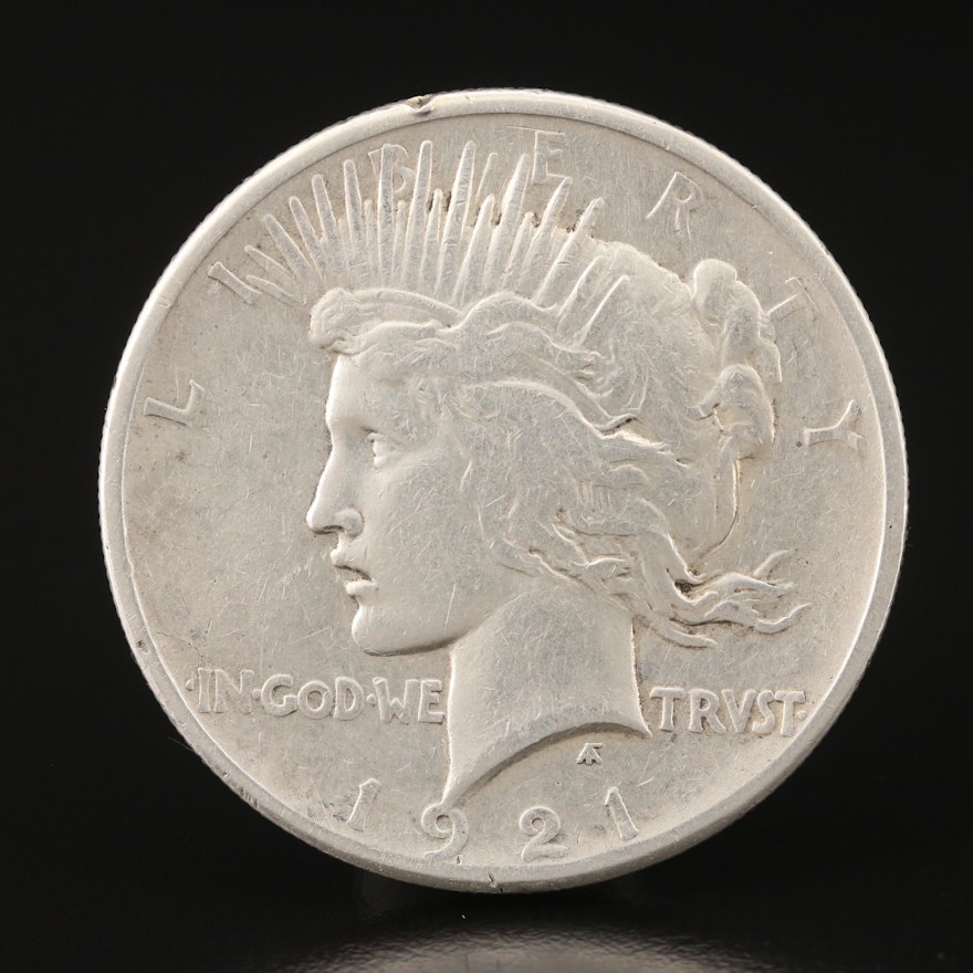 Key Date 1921 High Relief Peace Silver Dollar