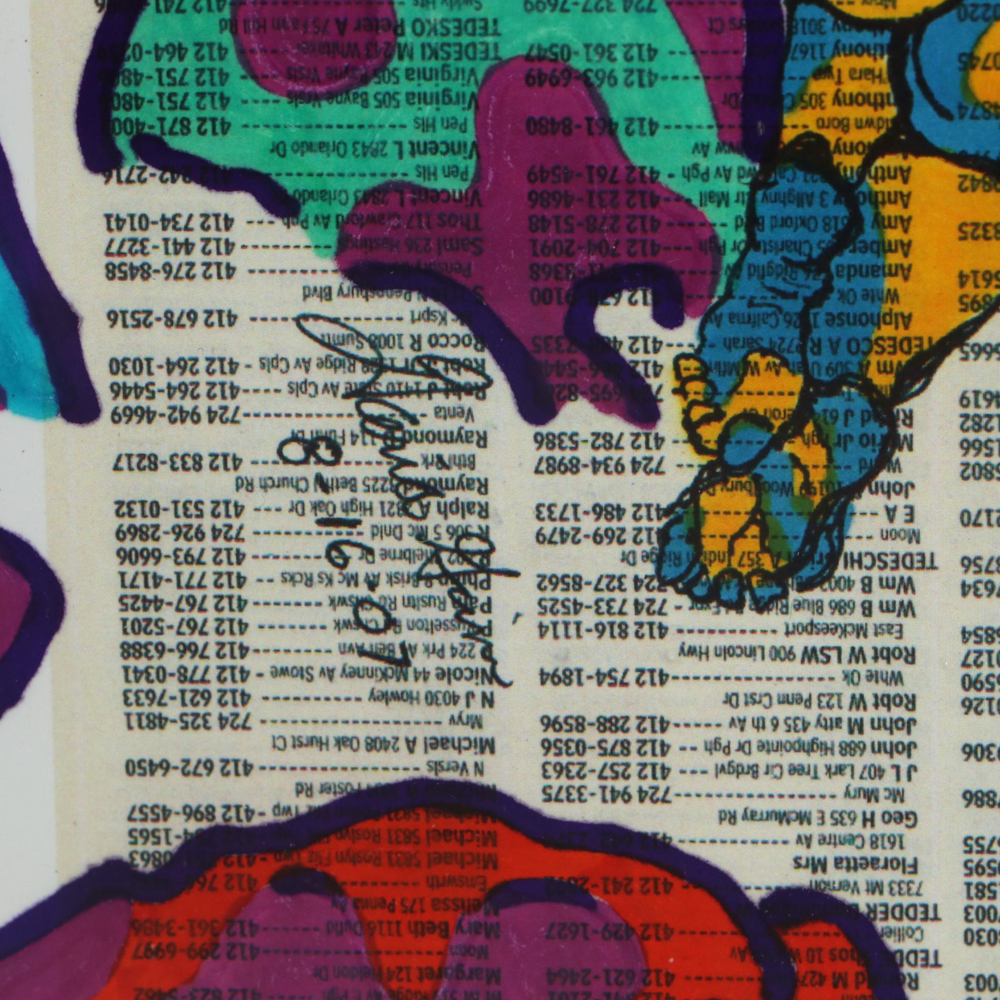 David Grim Marker Drawing of Nude Figural Studies, 2007