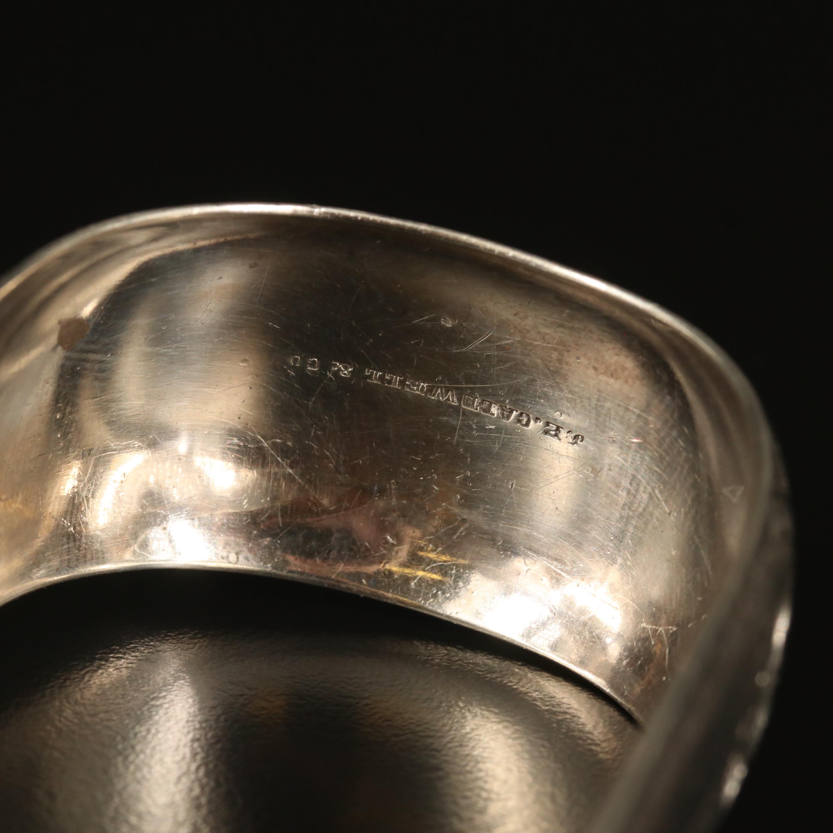 J. E. Caldwell & Co. Chased Sterling Silver Salad Tongs