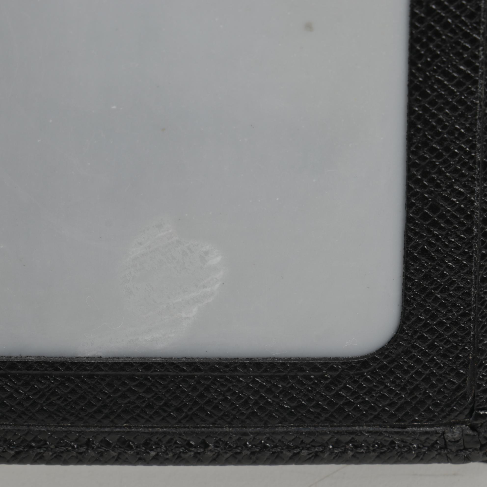 Louis Vuitton Passport Holder in Black Taiga Leather