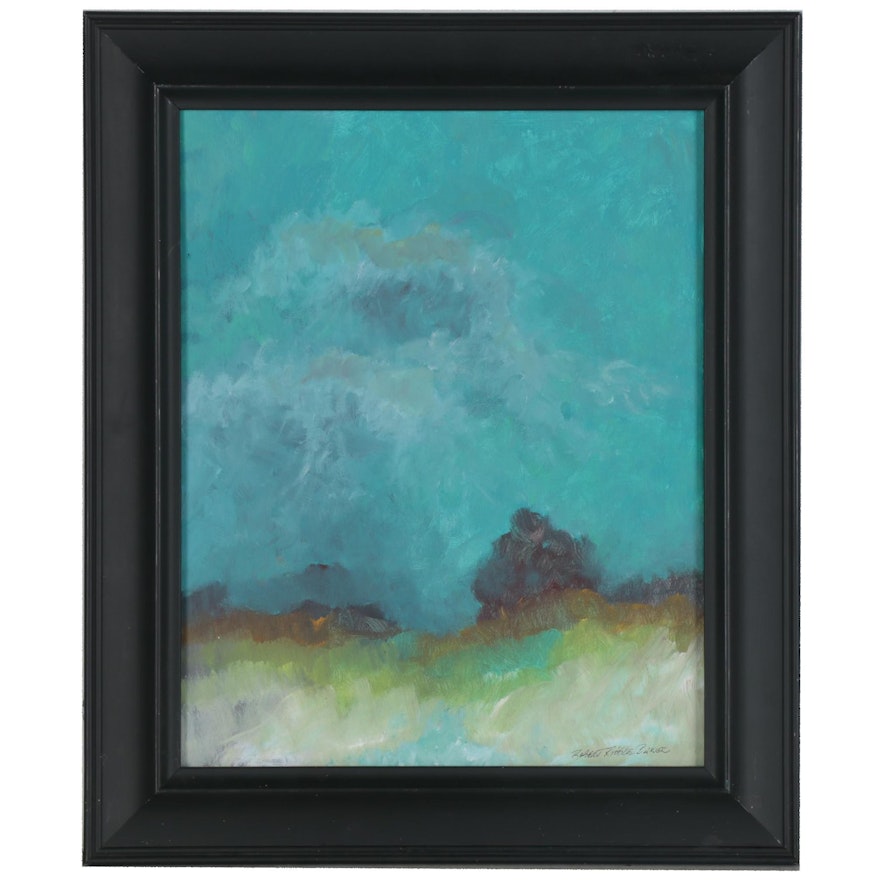 Robert Riddle-Baker Acrylic Paintings "Storm Time," 2020