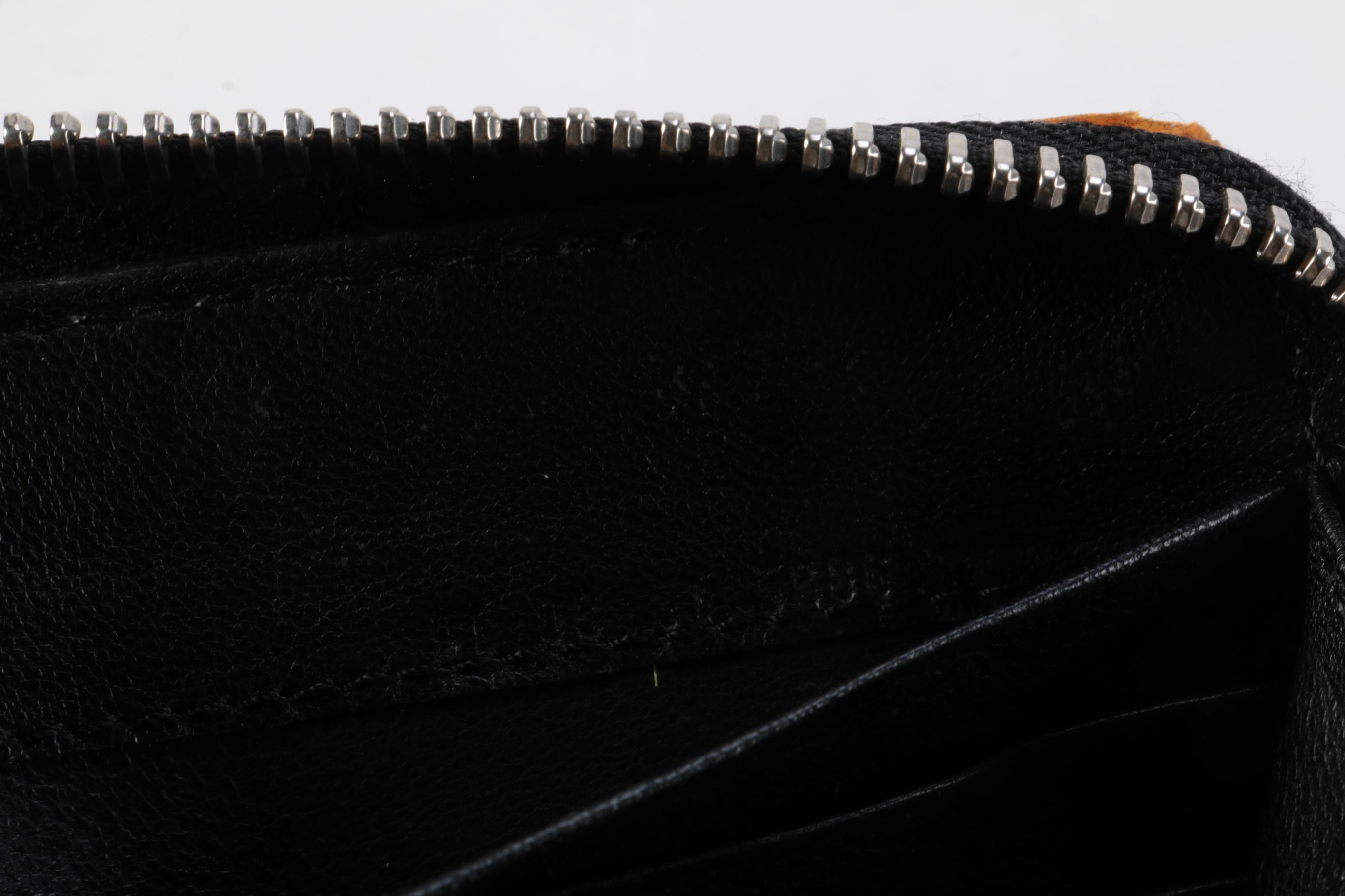 Chloé Black Leather Paddington Zip Around Wallet