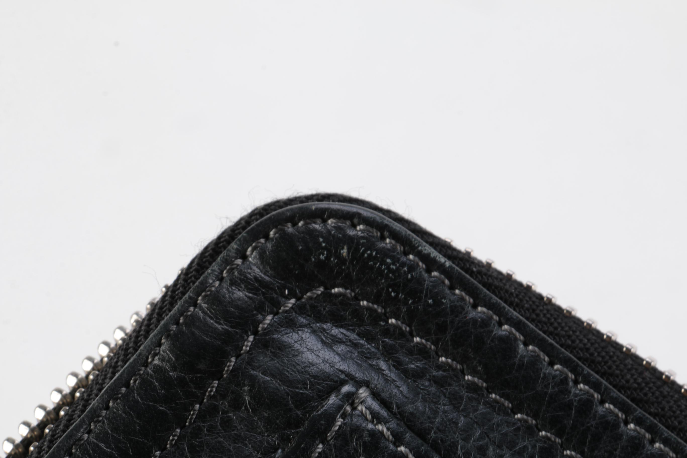 Chloé Black Leather Paddington Zip Around Wallet