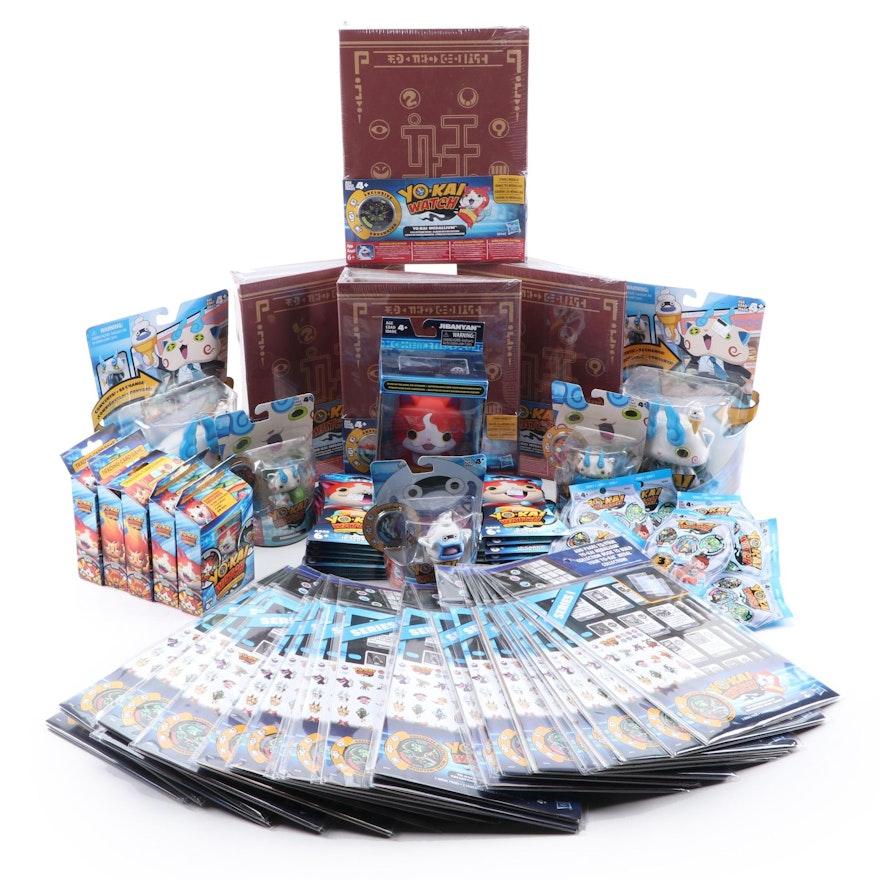 Hasbro "Yo-Kai" Watch Action Figures, Trading Cards, and Books in Packaging