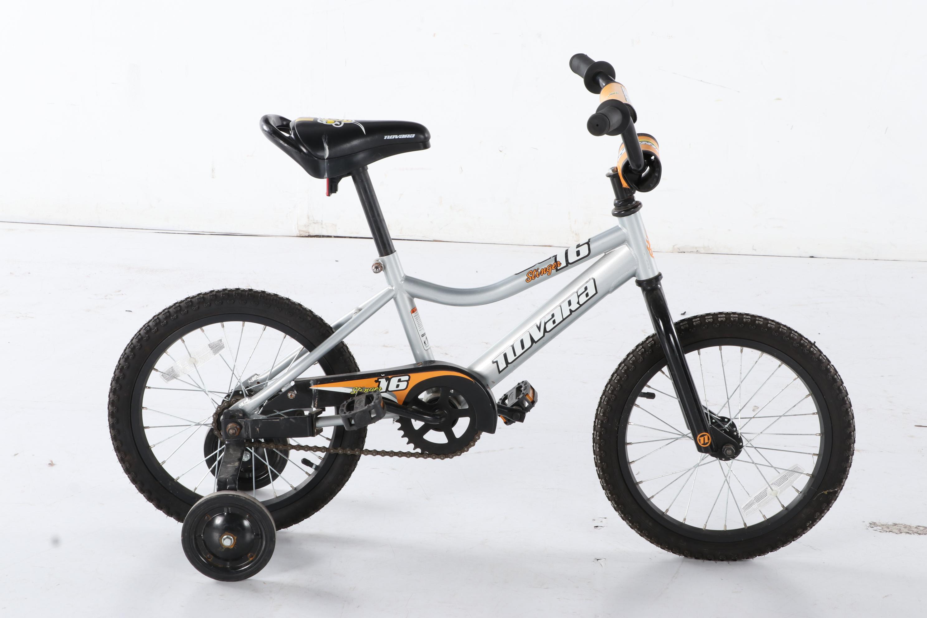 16" Novara "Stinger" Kids Bicycle with Training Wheels