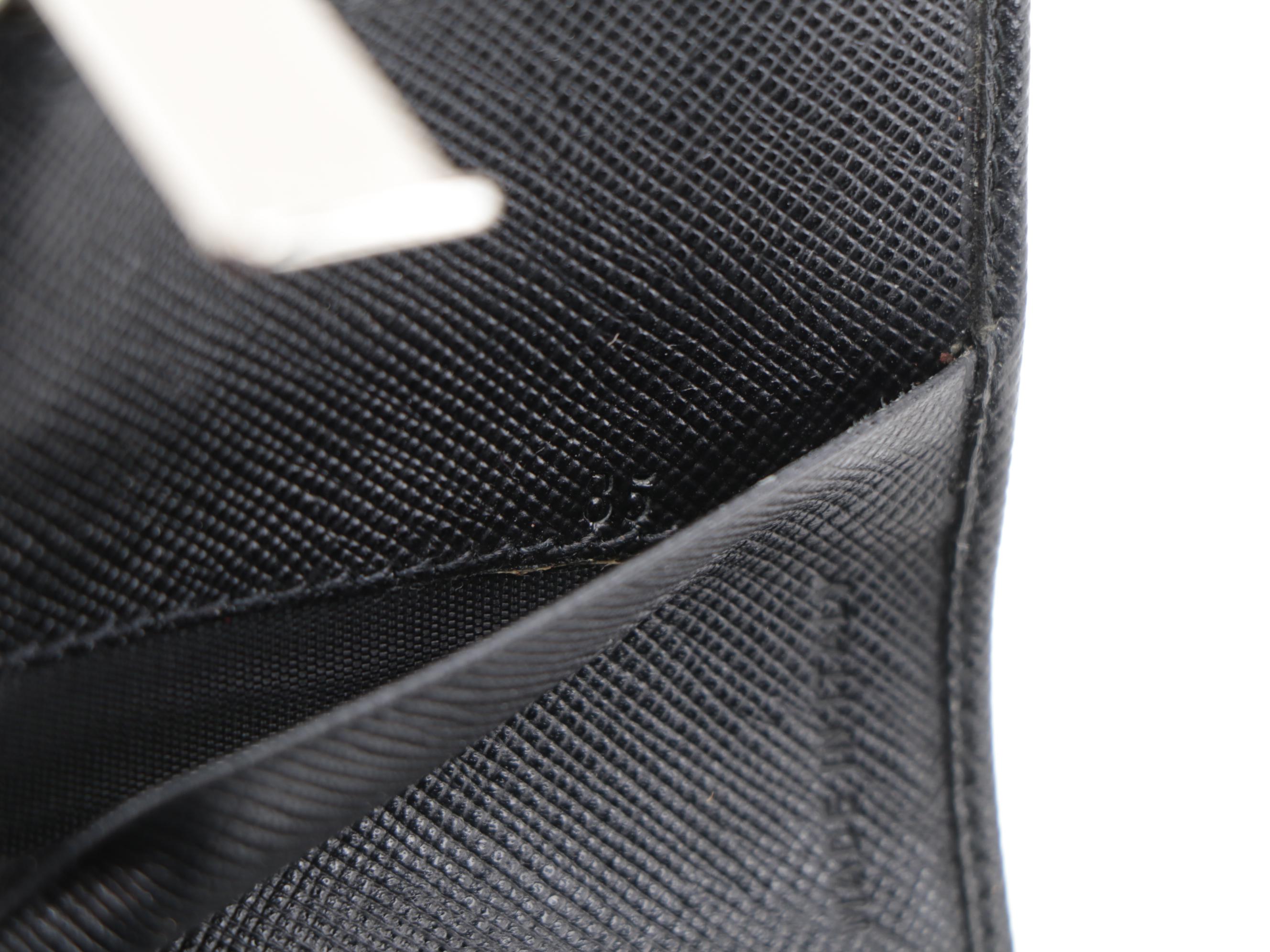 Prada Bifold Wallet in Black Saffiano Leather