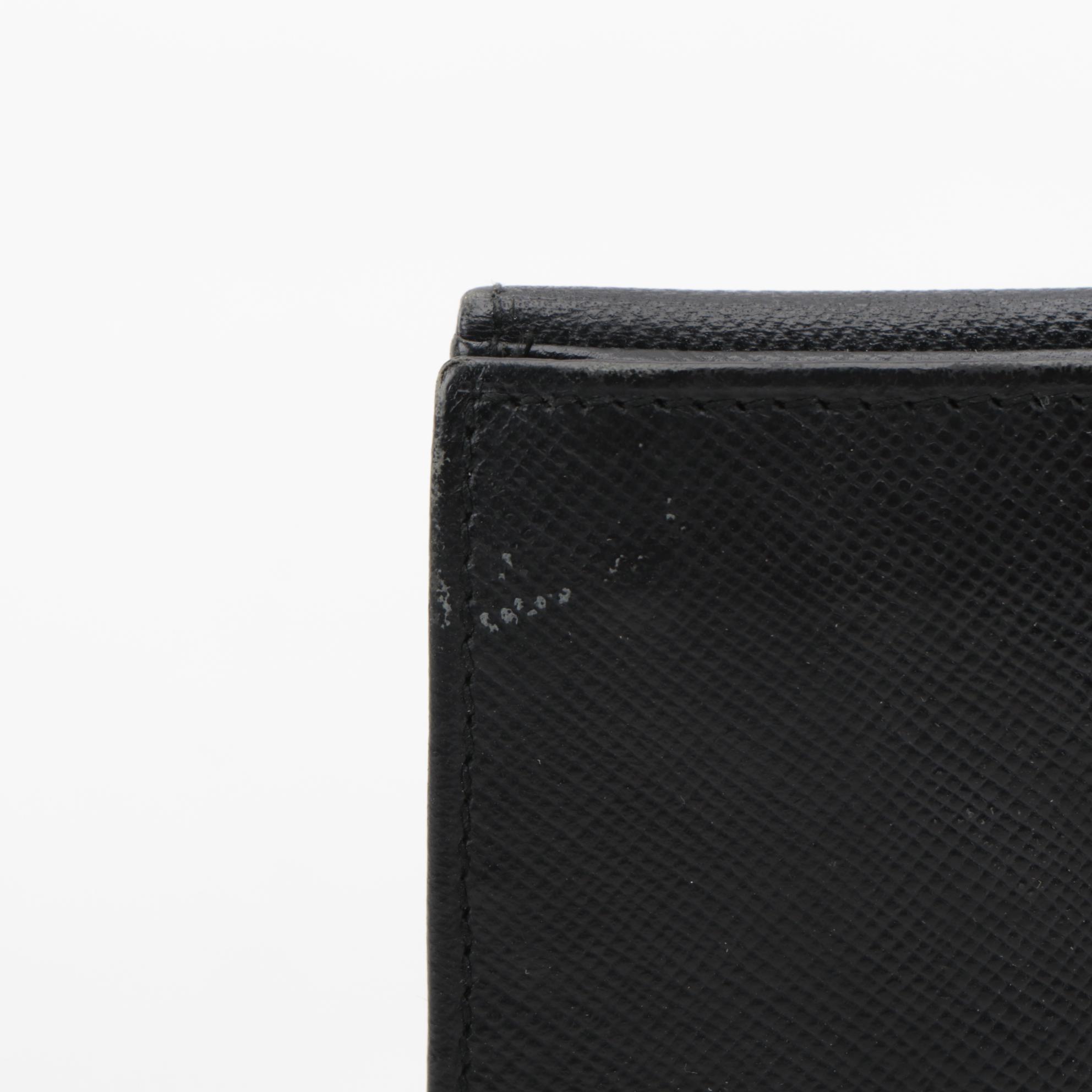 Prada Bifold Wallet in Black Saffiano Leather
