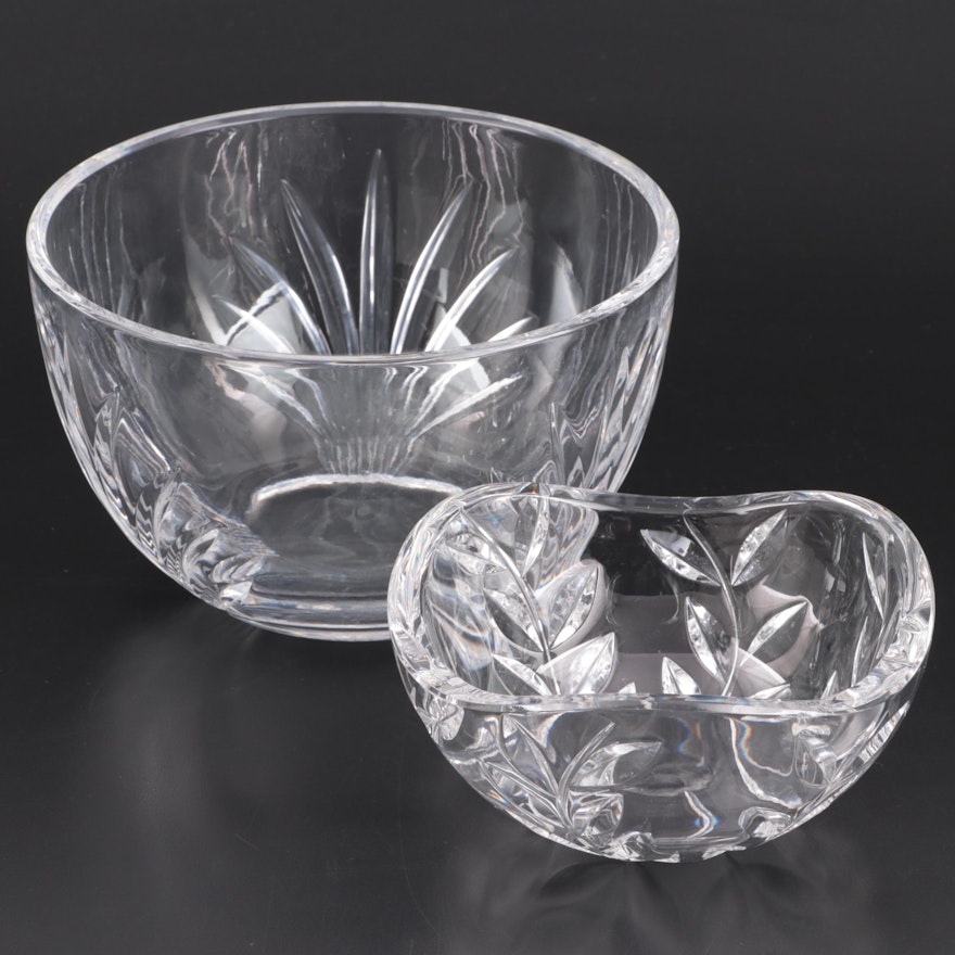 Tiffany & Co. "Floral Vine" and Other Tiffany Crystal Bowl