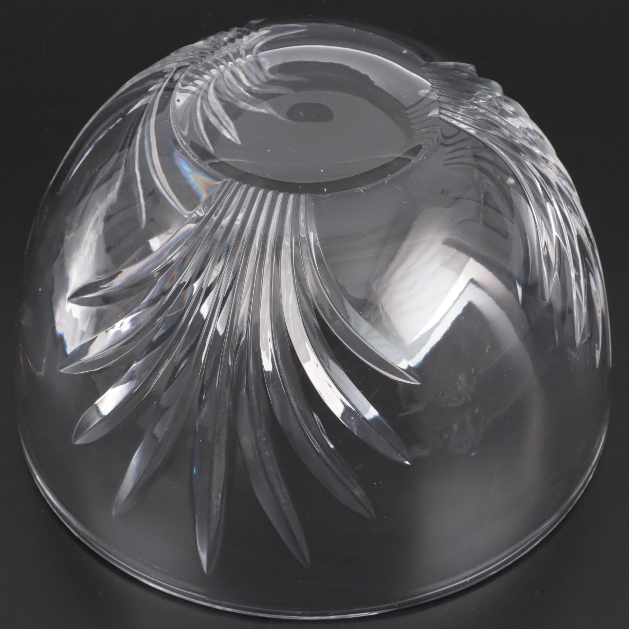 Tiffany & Co. "Floral Vine" and Other Tiffany Crystal Bowl