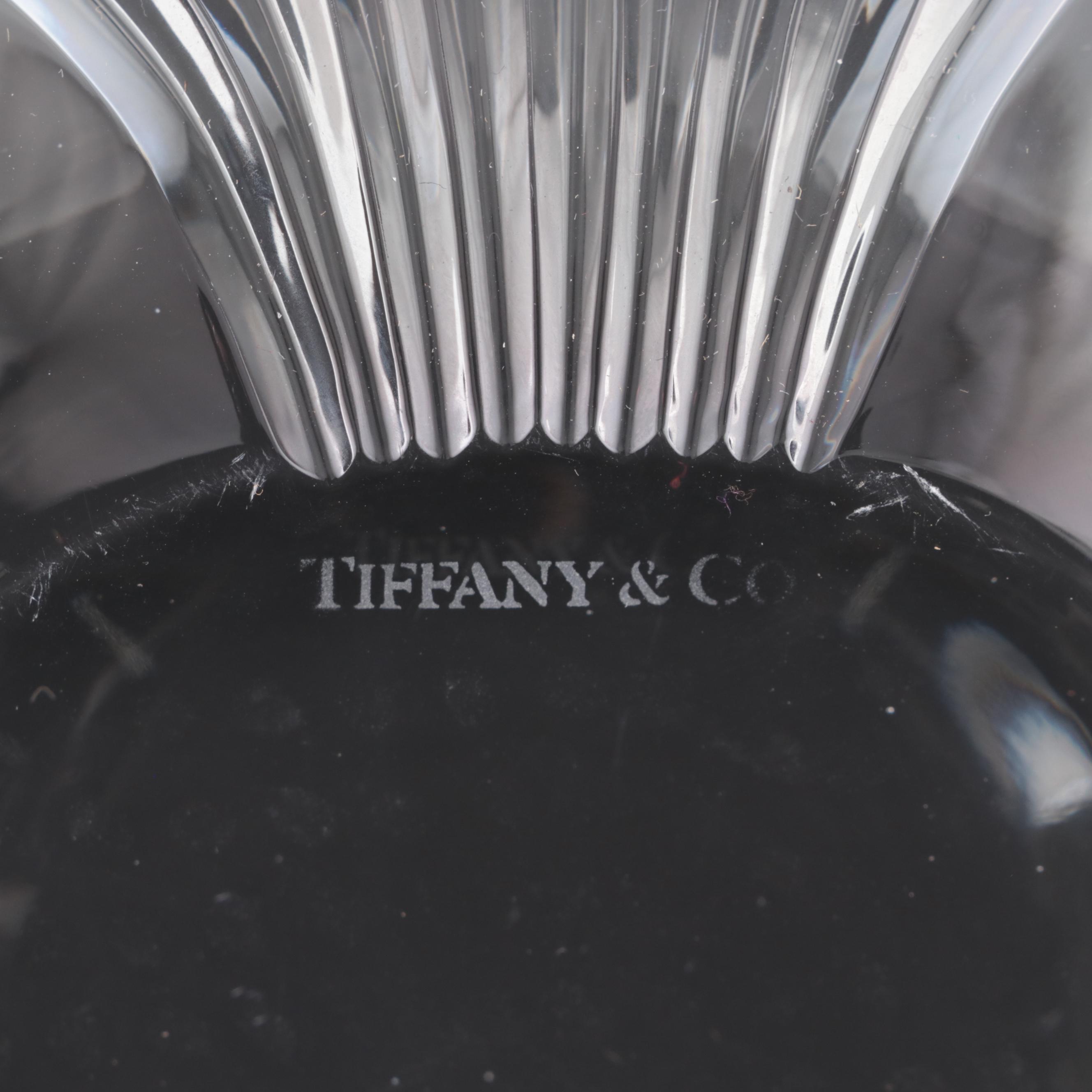 Tiffany & Co. "Floral Vine" and Other Tiffany Crystal Bowl