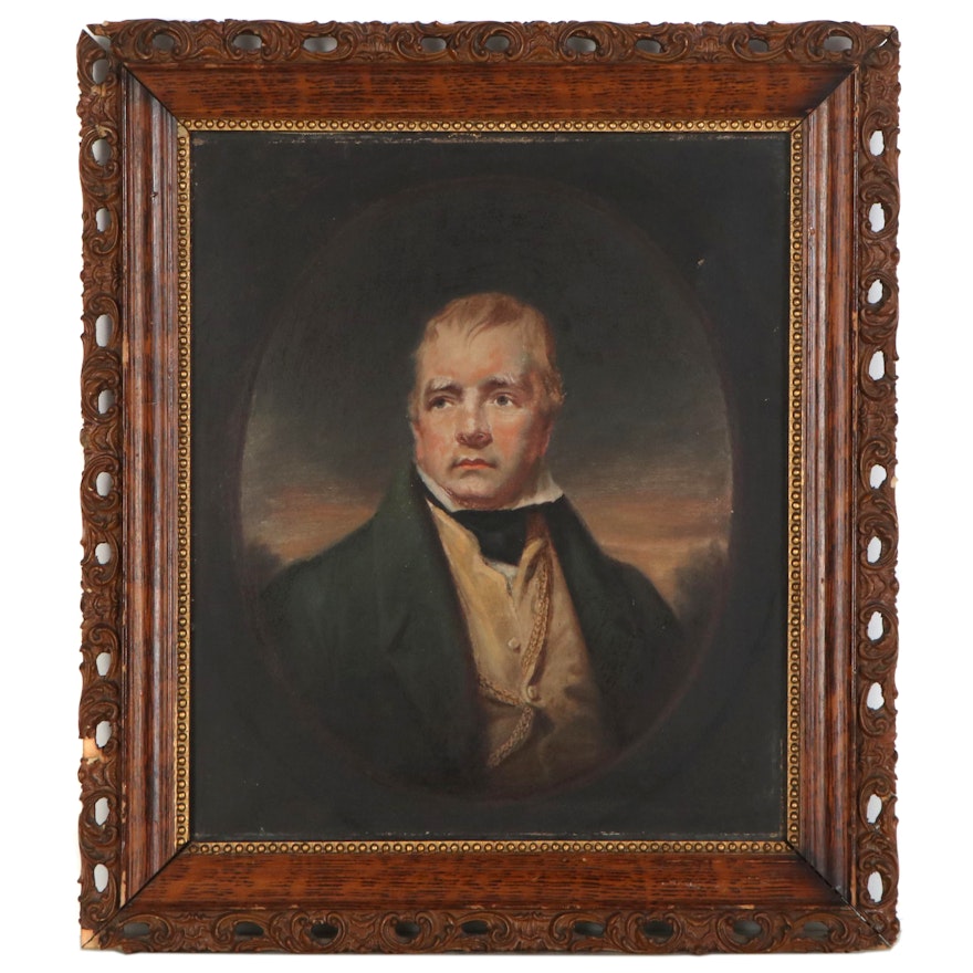 Oil Painting after Sir Henry Raeburn "Portrait of Sir Walter Scott"