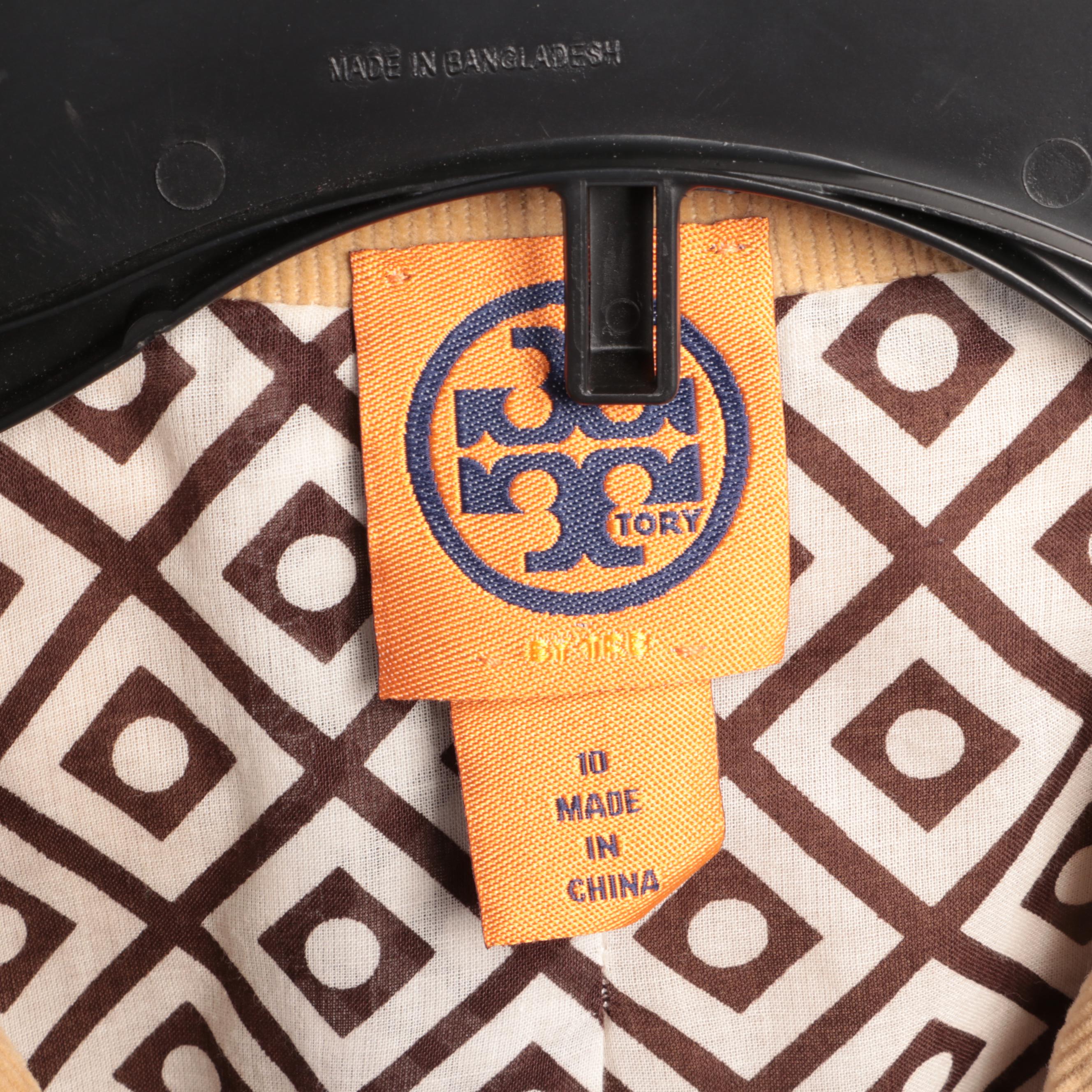 Tory Burch Tan Corduroy Blazer Jacket