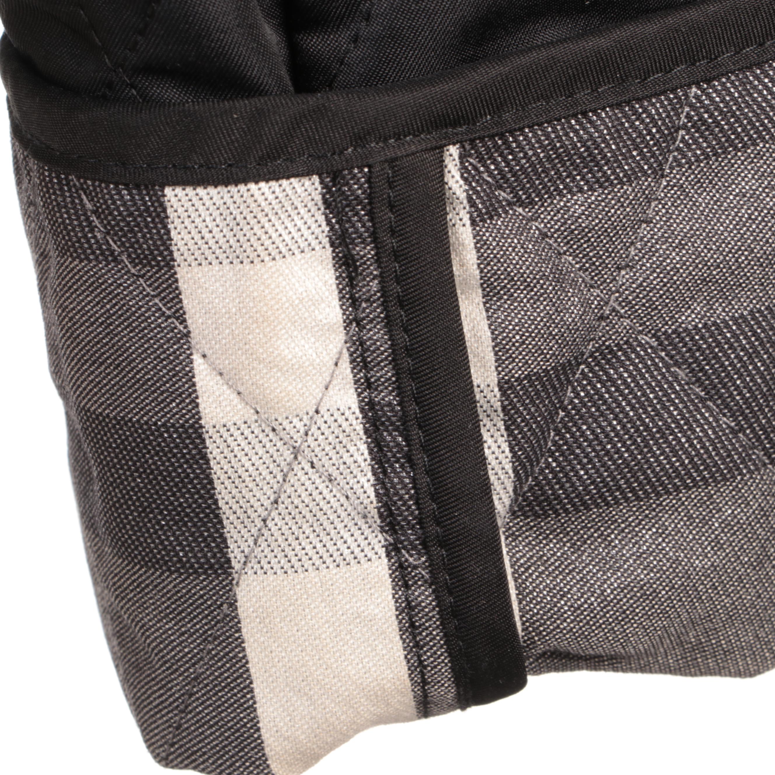 Burberry London Black Quilted Jacket with Metallic Check Lining