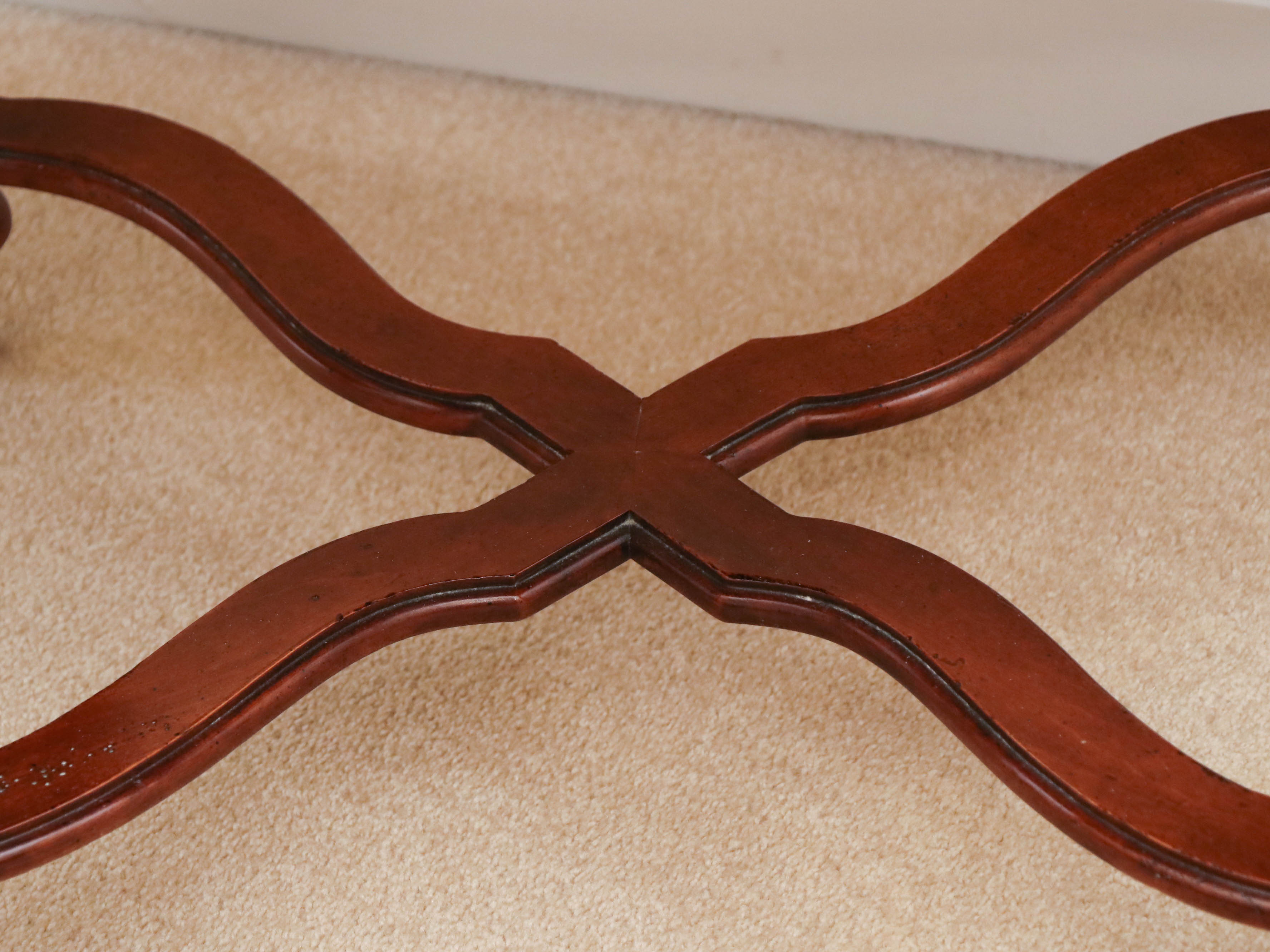 Pair of Hickory White "Balmoral" Mahogany Bedside Tables