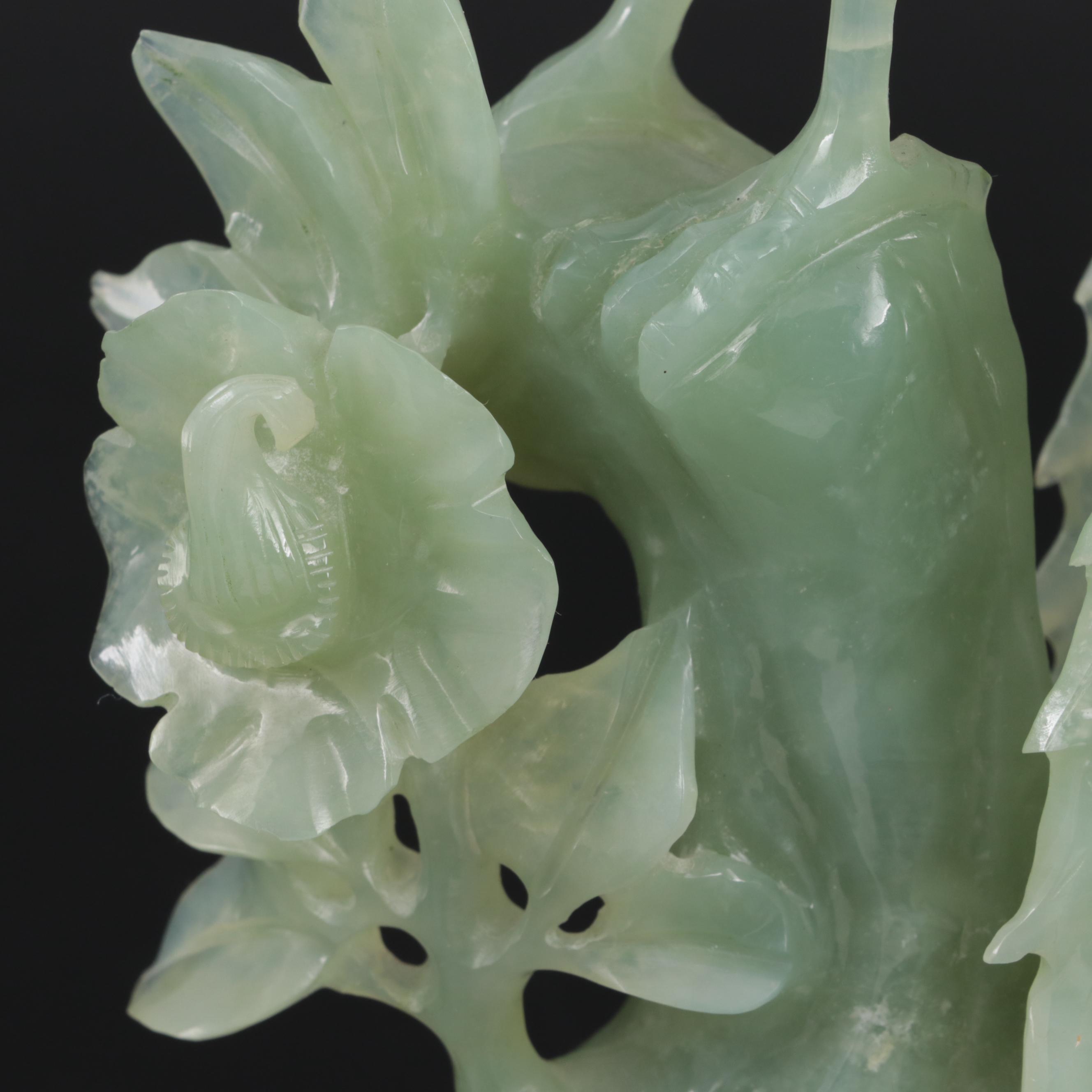 Chinese Carved Bowenite Phoenix Figurine