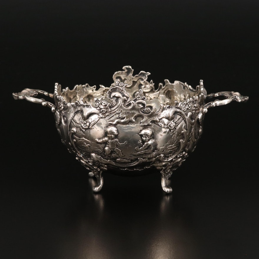 Storck & Sinsheimer 800 Silver Rococo Revival Dish, Late 19th/Early 20th C.