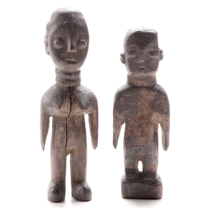 Central African Hand-Carved Wooden Figures