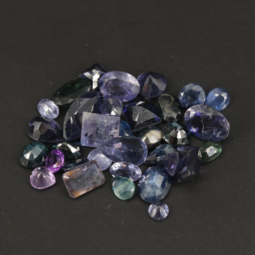 Loose 16.69 CTW Gemstones Including Sapphire, Amethyst and Iolite