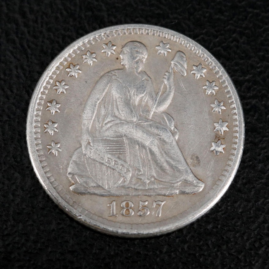 1857 Liberty Seated Silver Half Dime