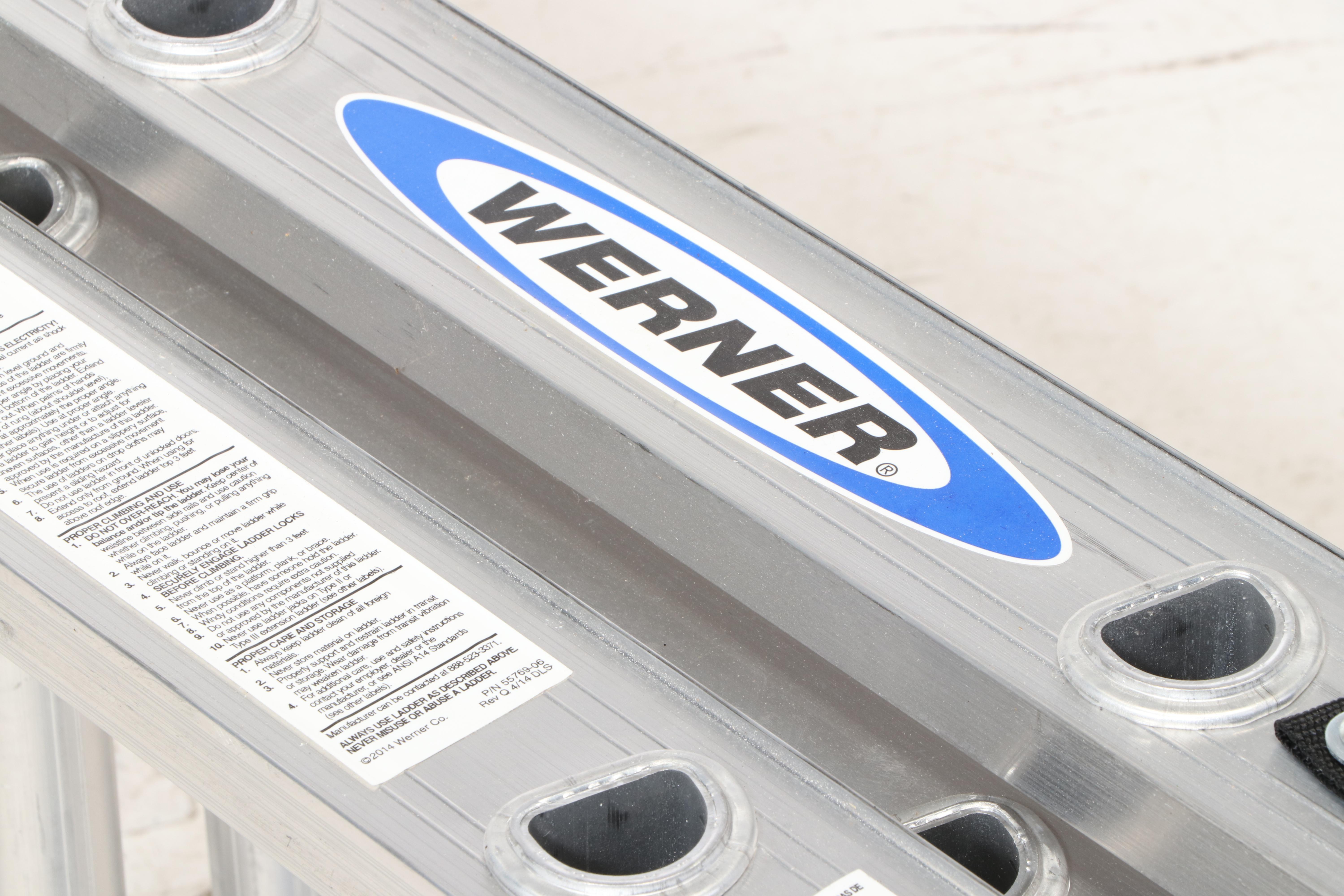 Werner Aluminum 18 Ft Extension Ladder