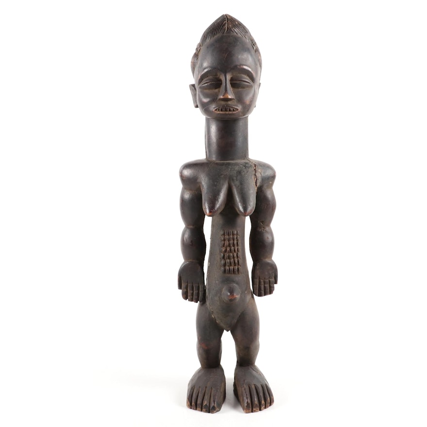 Central African Style Wooden Figure