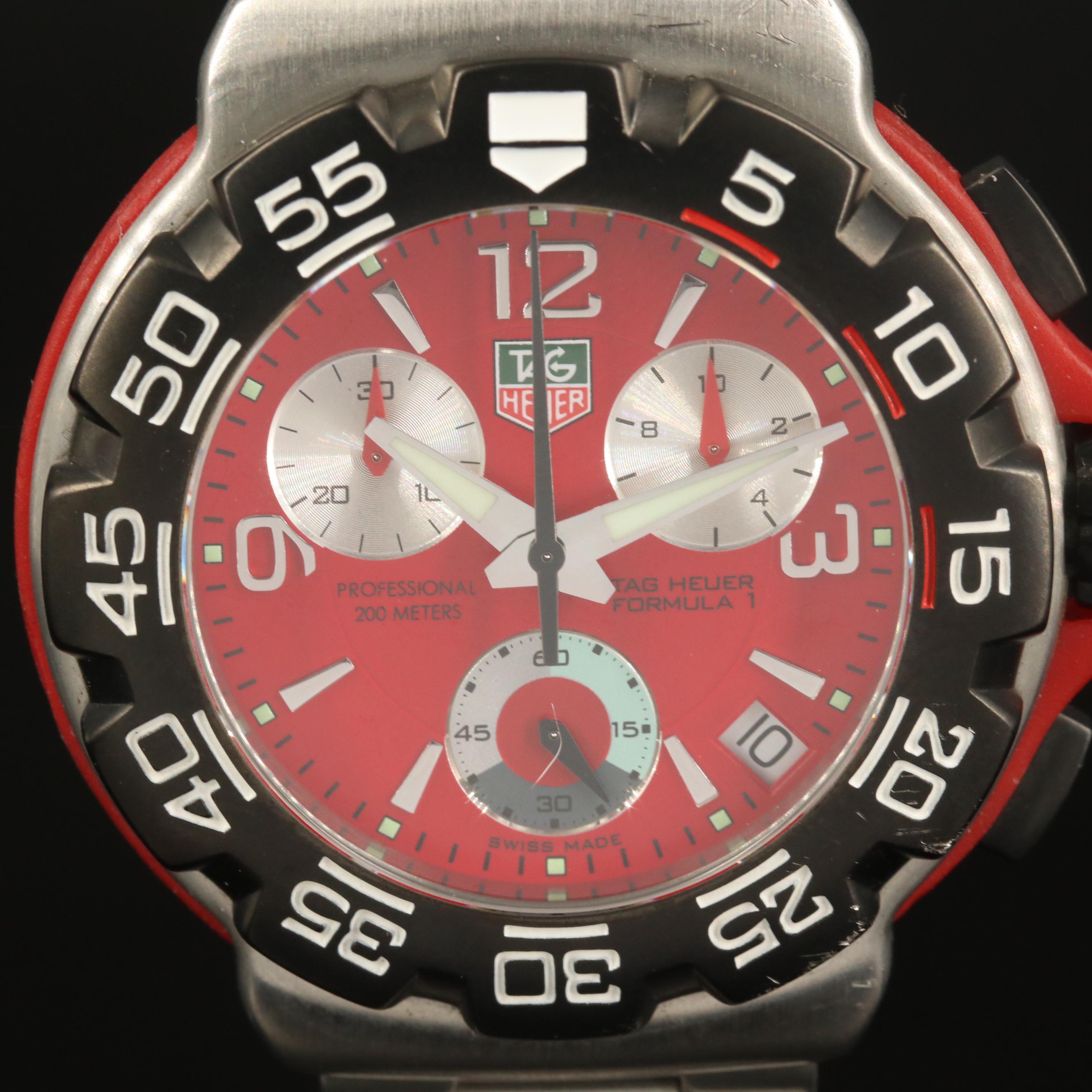 TAG Heuer "Formula 1" Chronograph Stainless Steel Quartz Watch