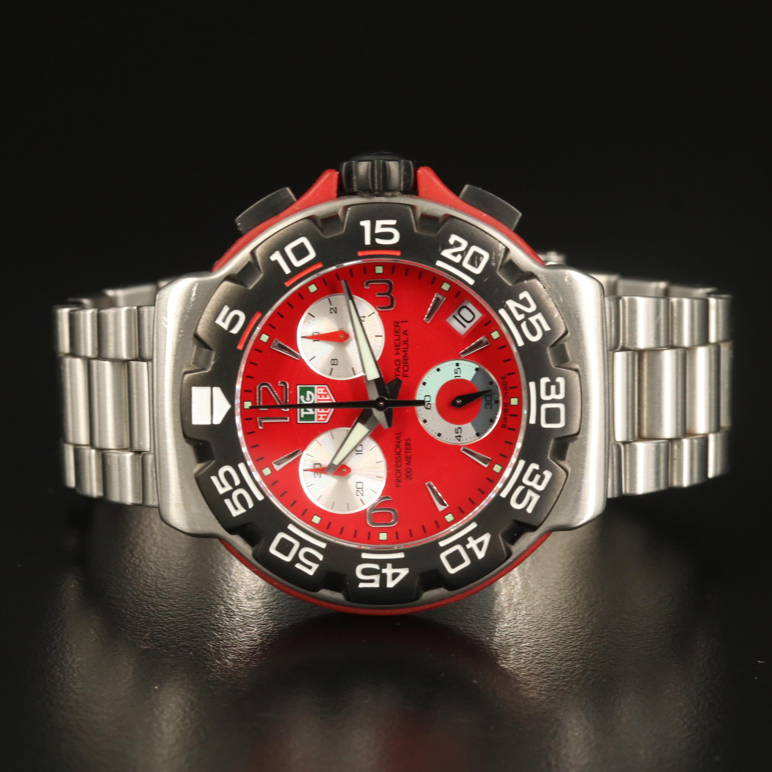 TAG Heuer "Formula 1" Chronograph Stainless Steel Quartz Watch