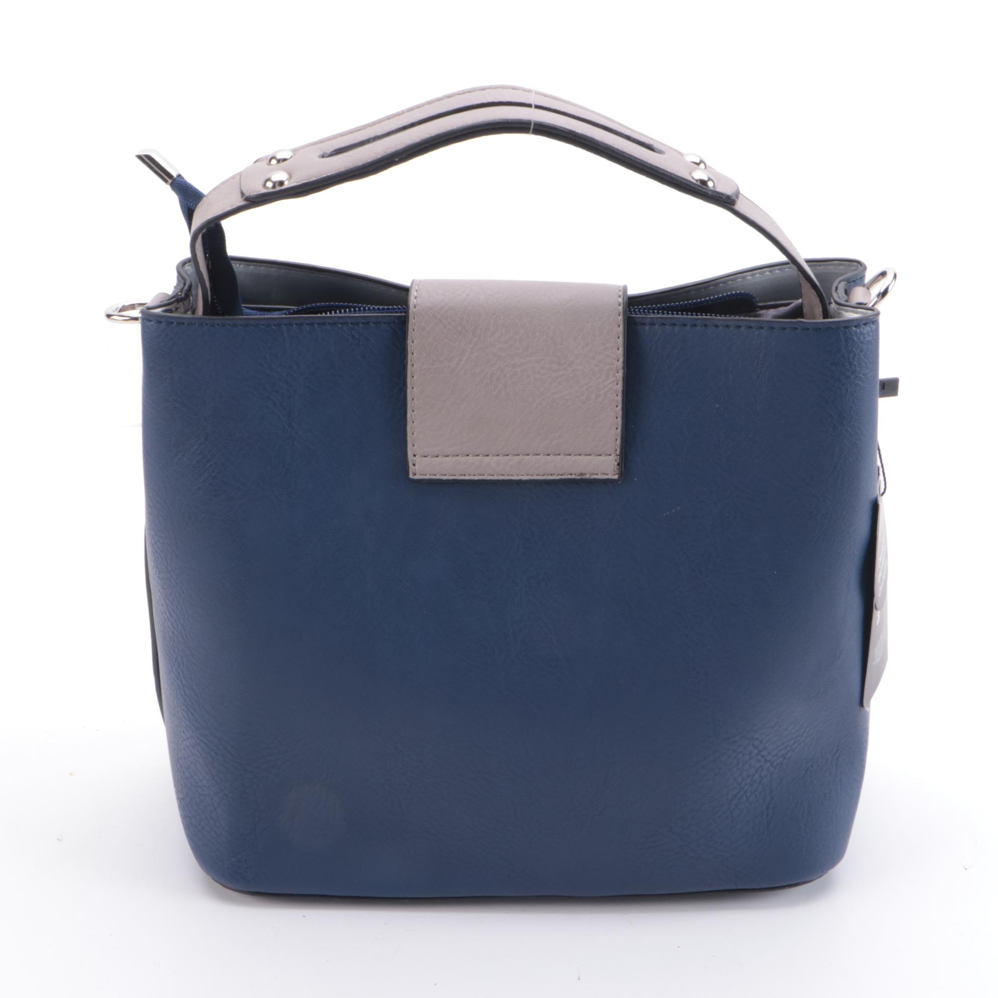 K. Carroll Accessories Vegan Leather Lucy Satchel, Cosmetics Pouch and Strap