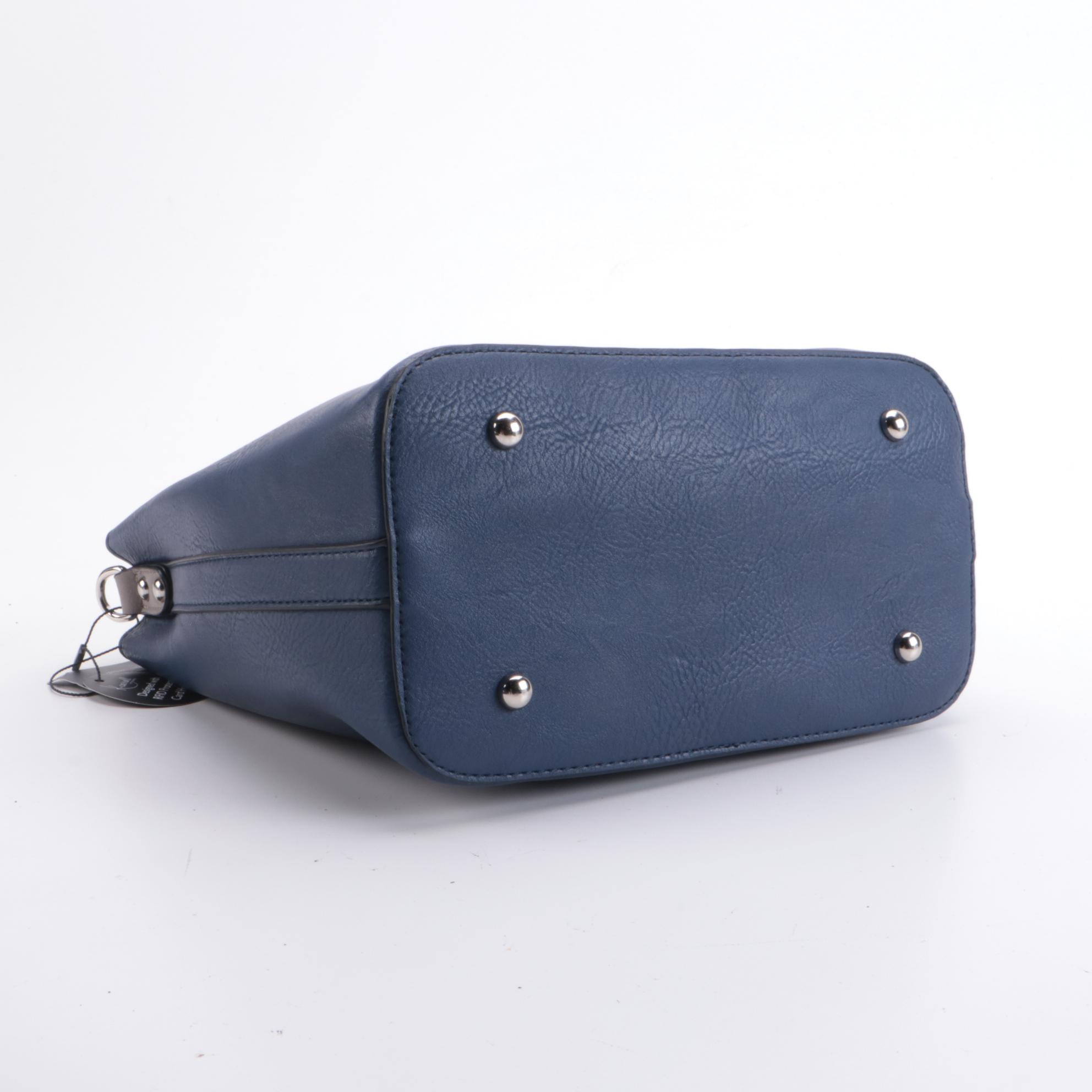 K. Carroll Accessories Vegan Leather Lucy Satchel, Cosmetics Pouch and Strap