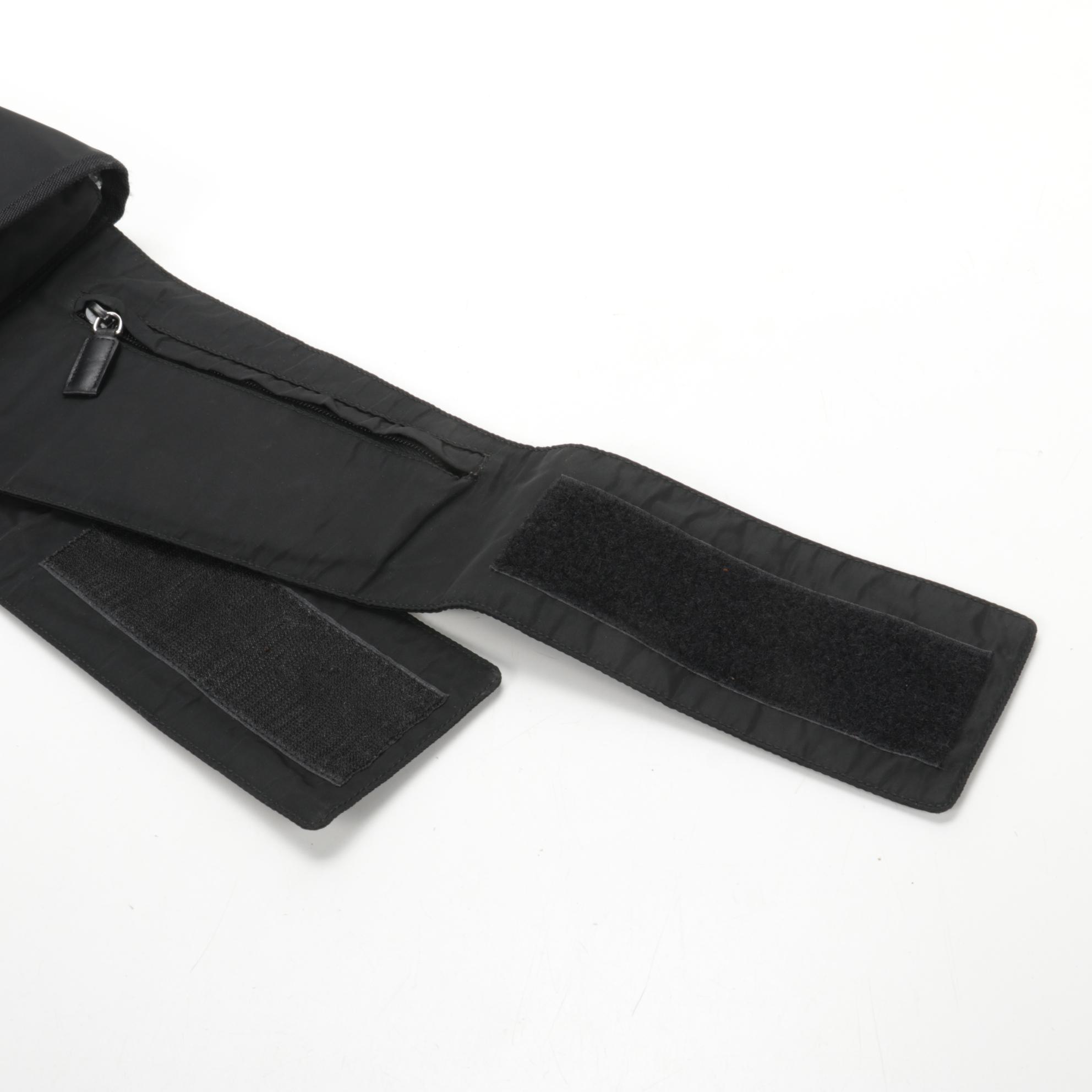 Prada Black Tessuto Nylon Belt Bag