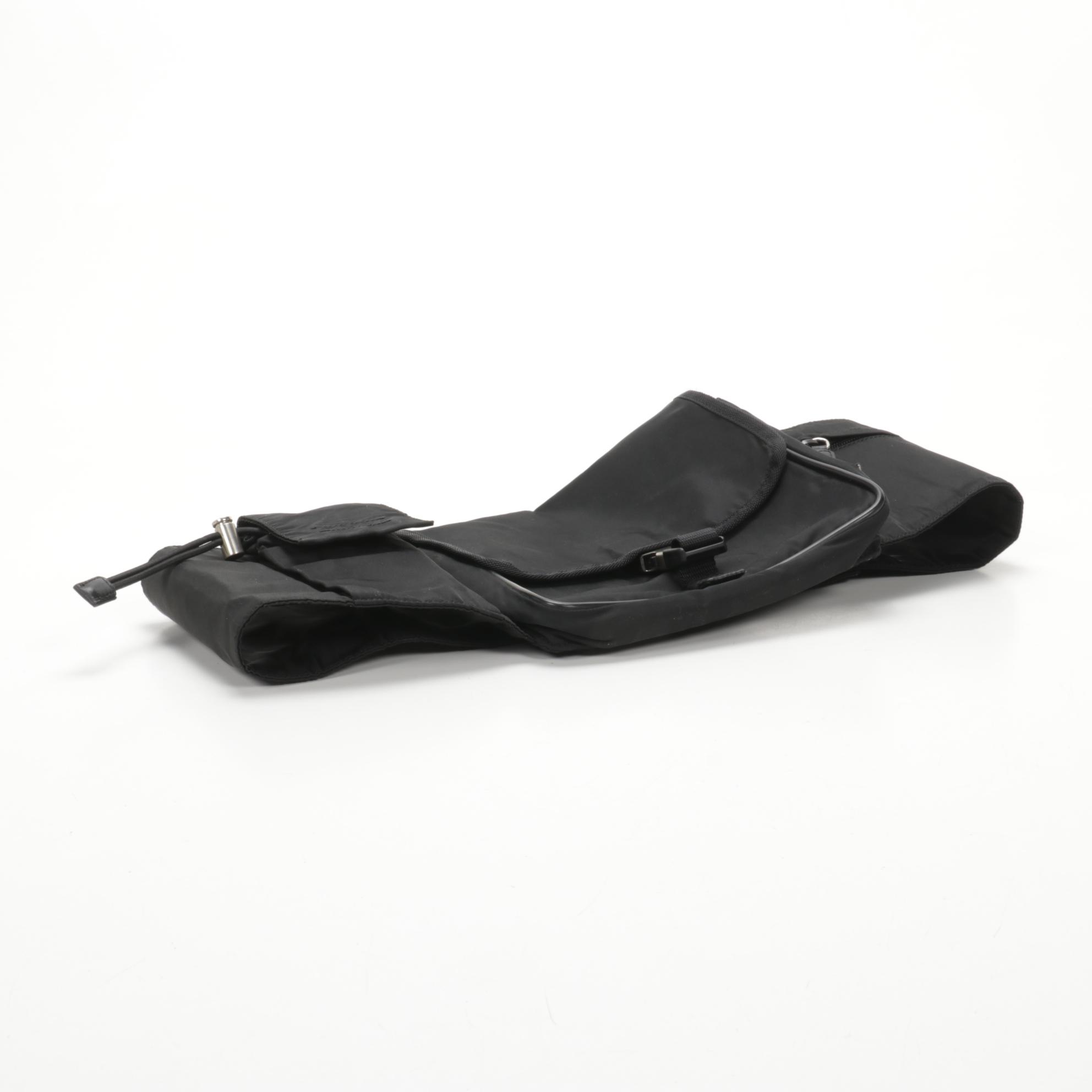 Prada Black Tessuto Nylon Belt Bag