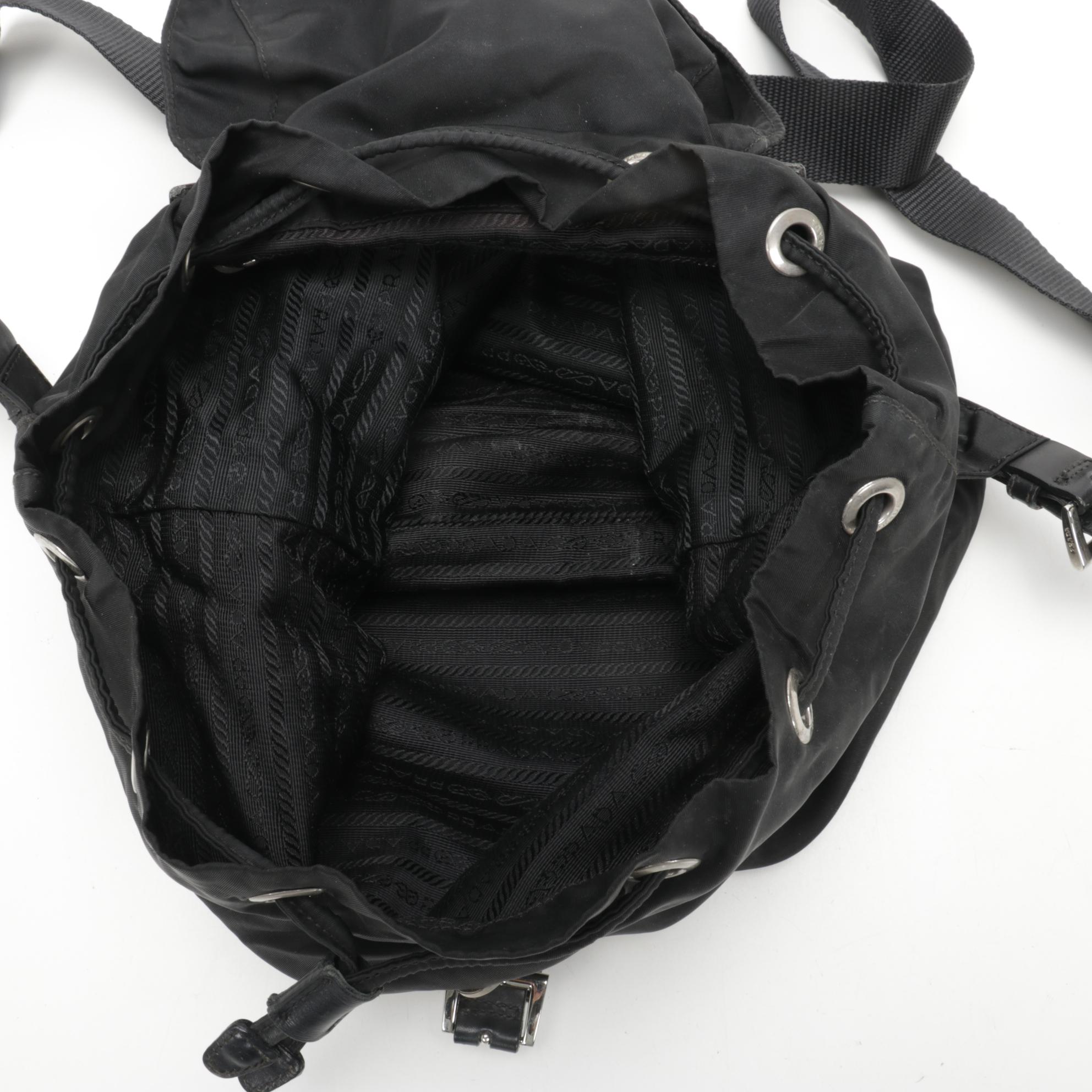 Prada Backpack in Black Tessuto Nylon