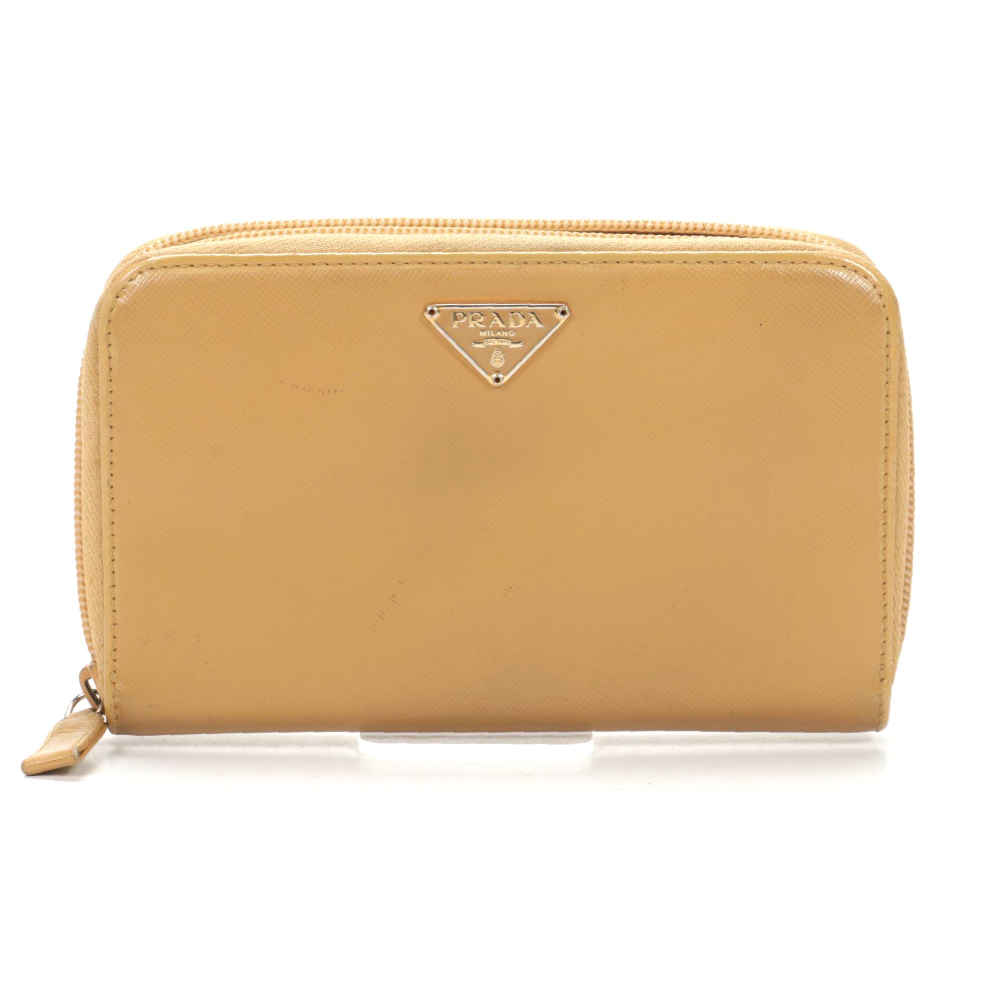 Prada Saffiano Leather Zip Wallet