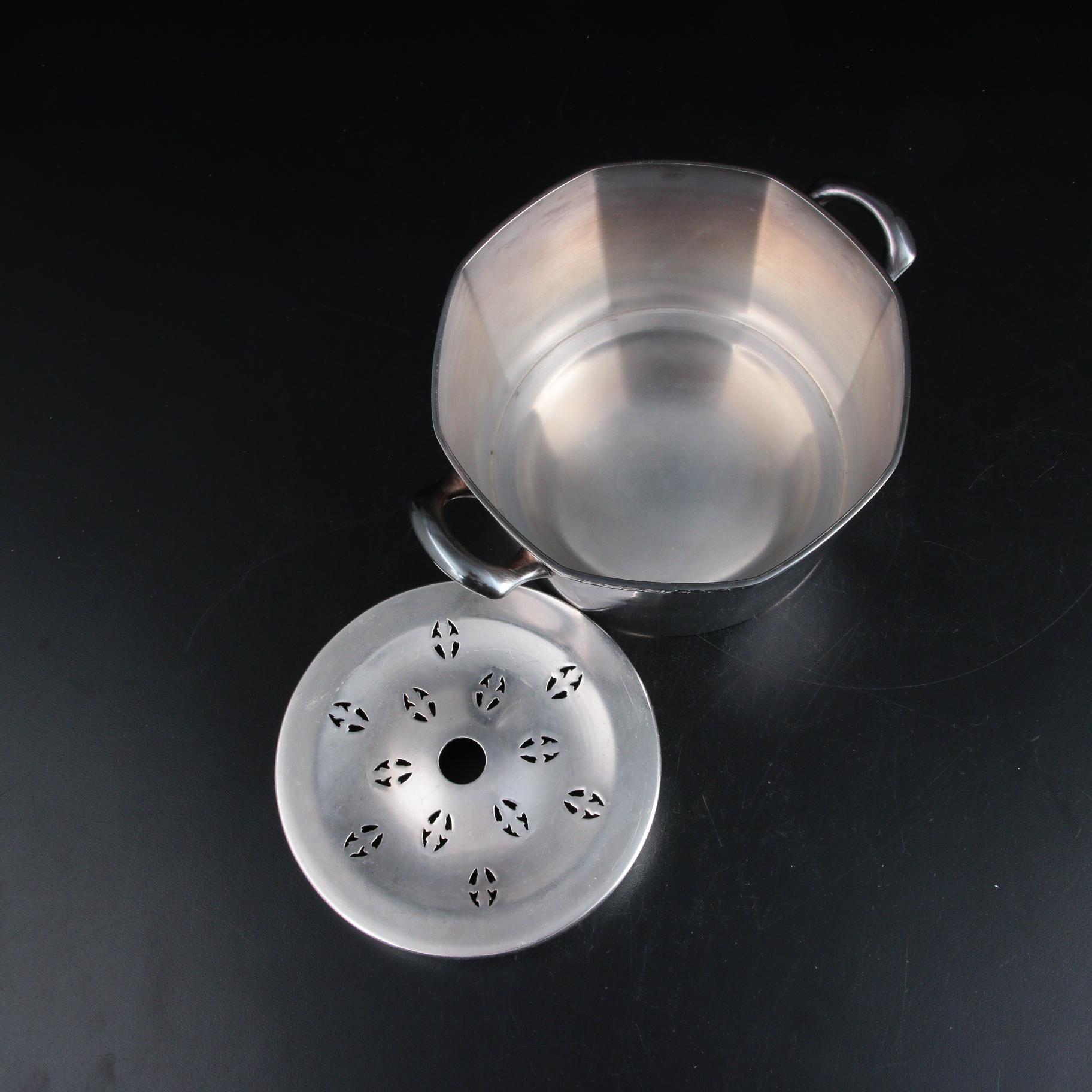 Art Deco W.M. Mounts Silver Plate Cocktail Shaker and Ice Bucket