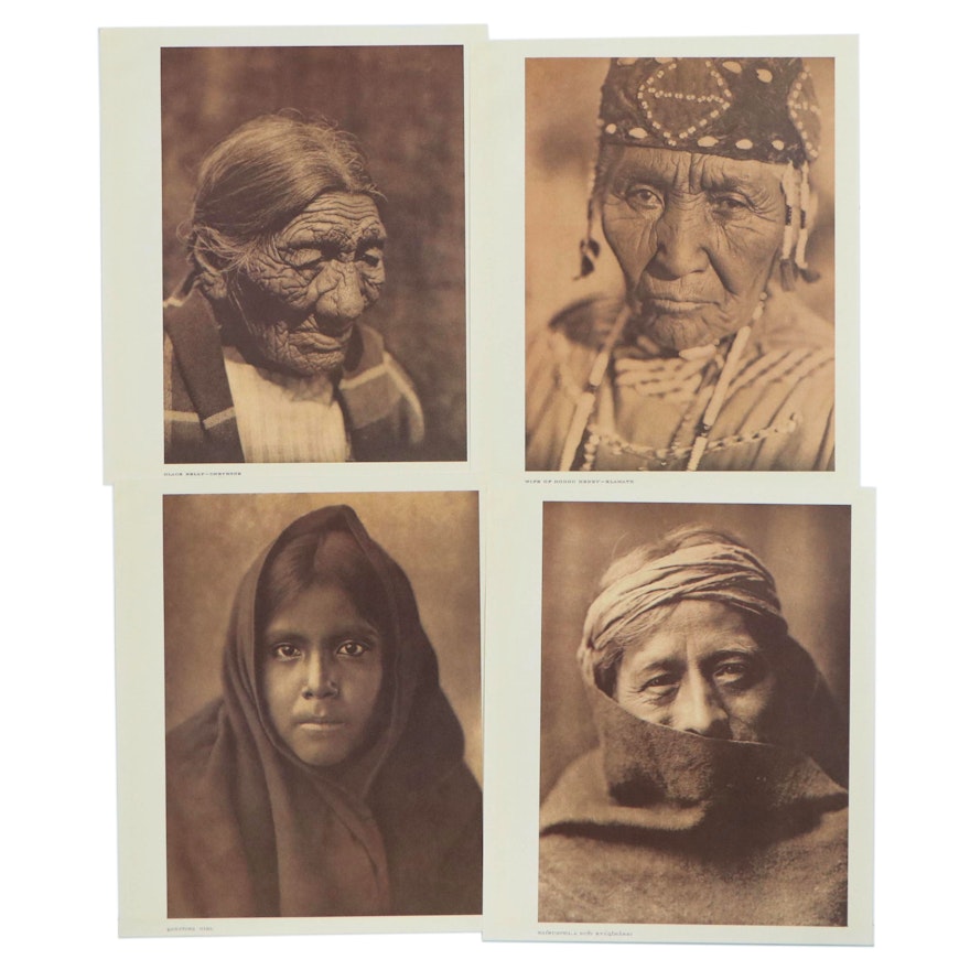 Offset Lithographs after Edward Curtis Portraits, 20th Century