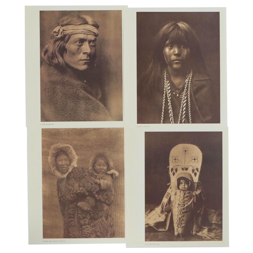 Offset Lithographs after Edward Curtis of Native American Portraits