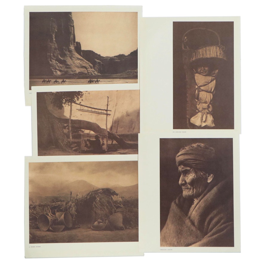 Offset Lithograph after Edward Curtis of Native American Portraits